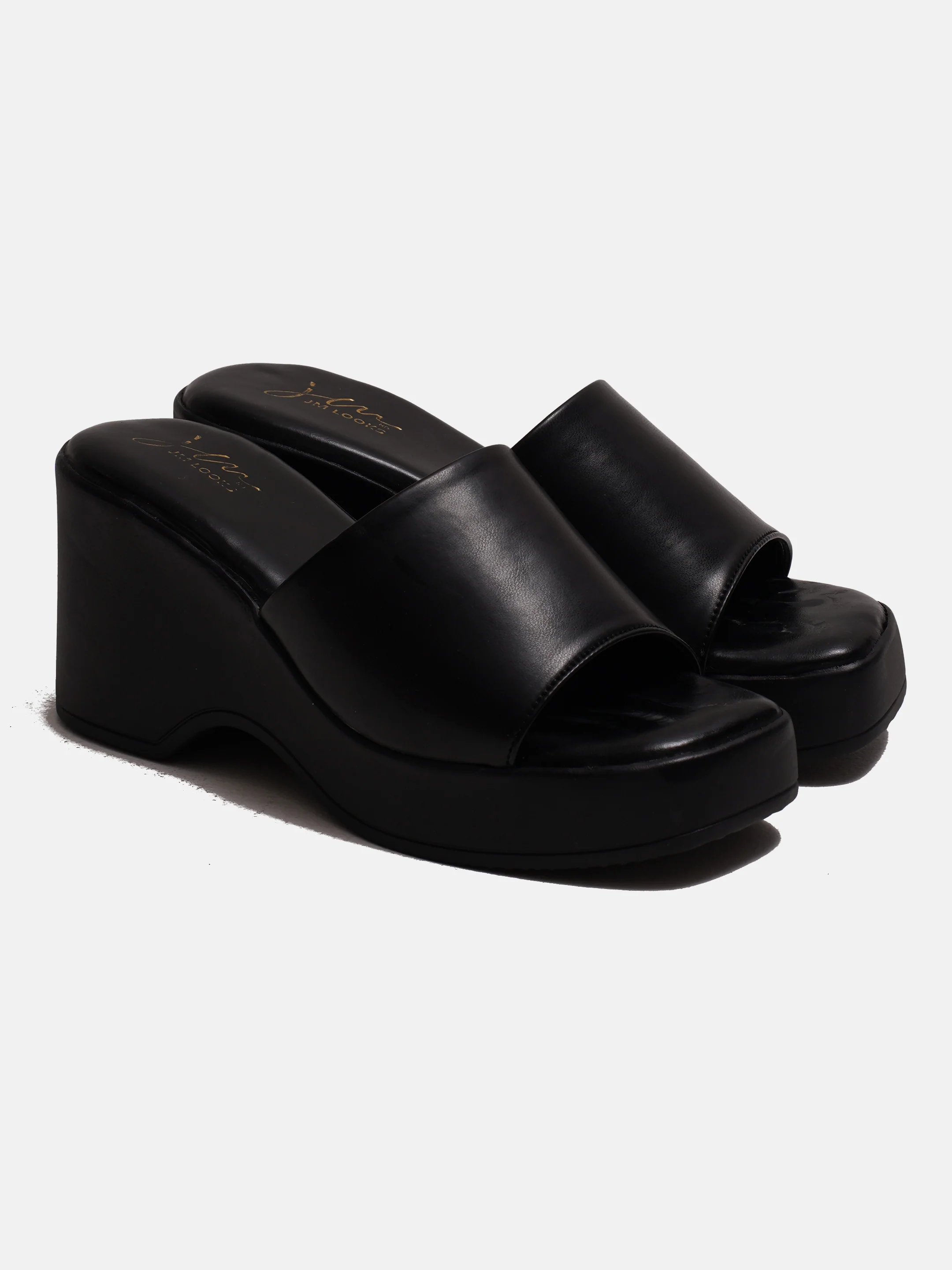 Chunky Sole Slip-On Platform Sandals - Image 14