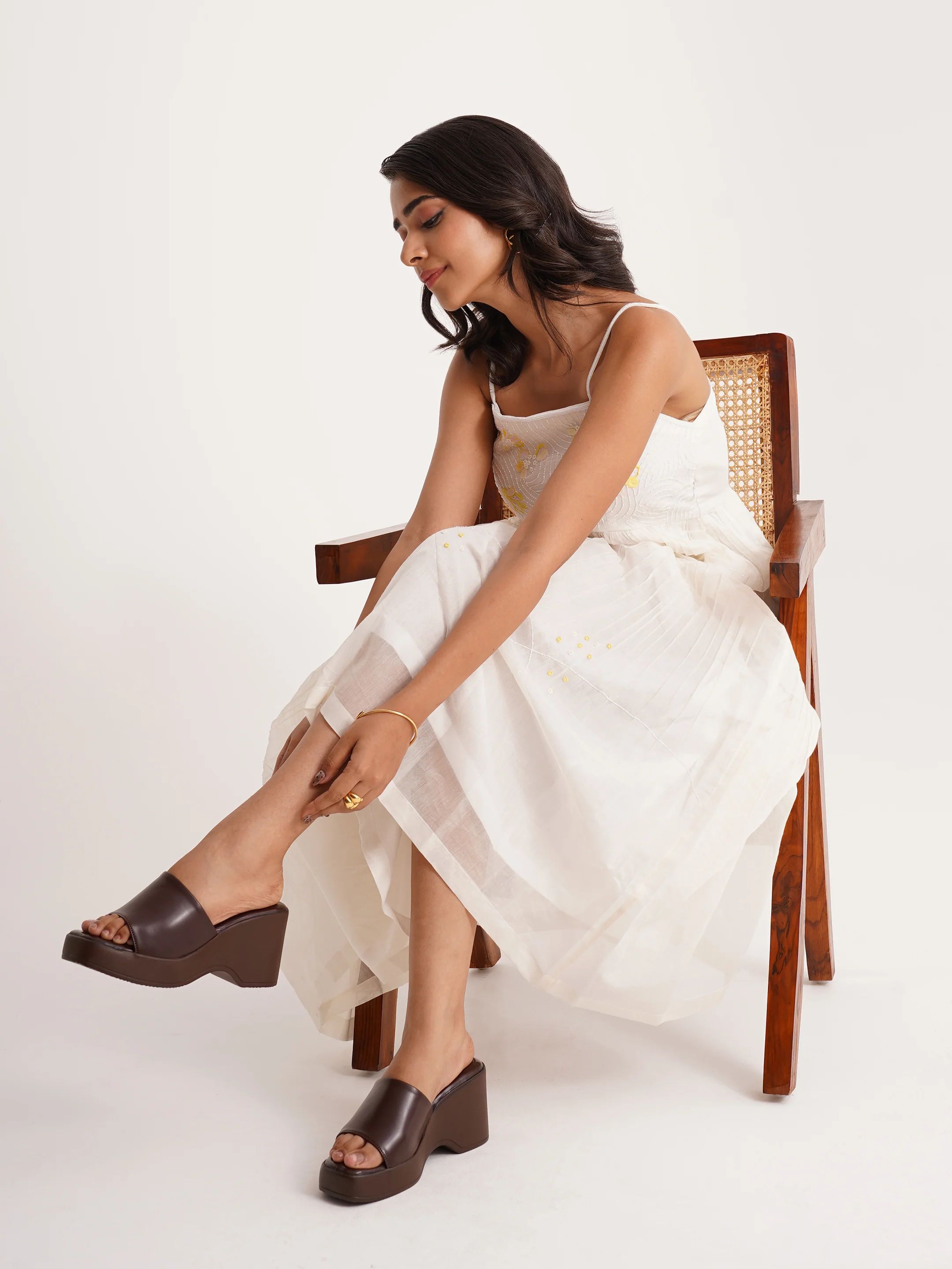 Chunky Sole Slip-On Platform Sandals - Image 17