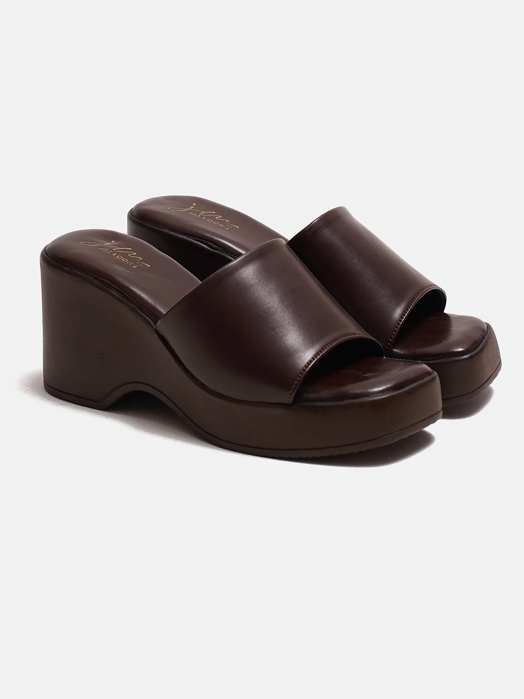 Chunky Sole Slip-On Platform Sandals - Image 19