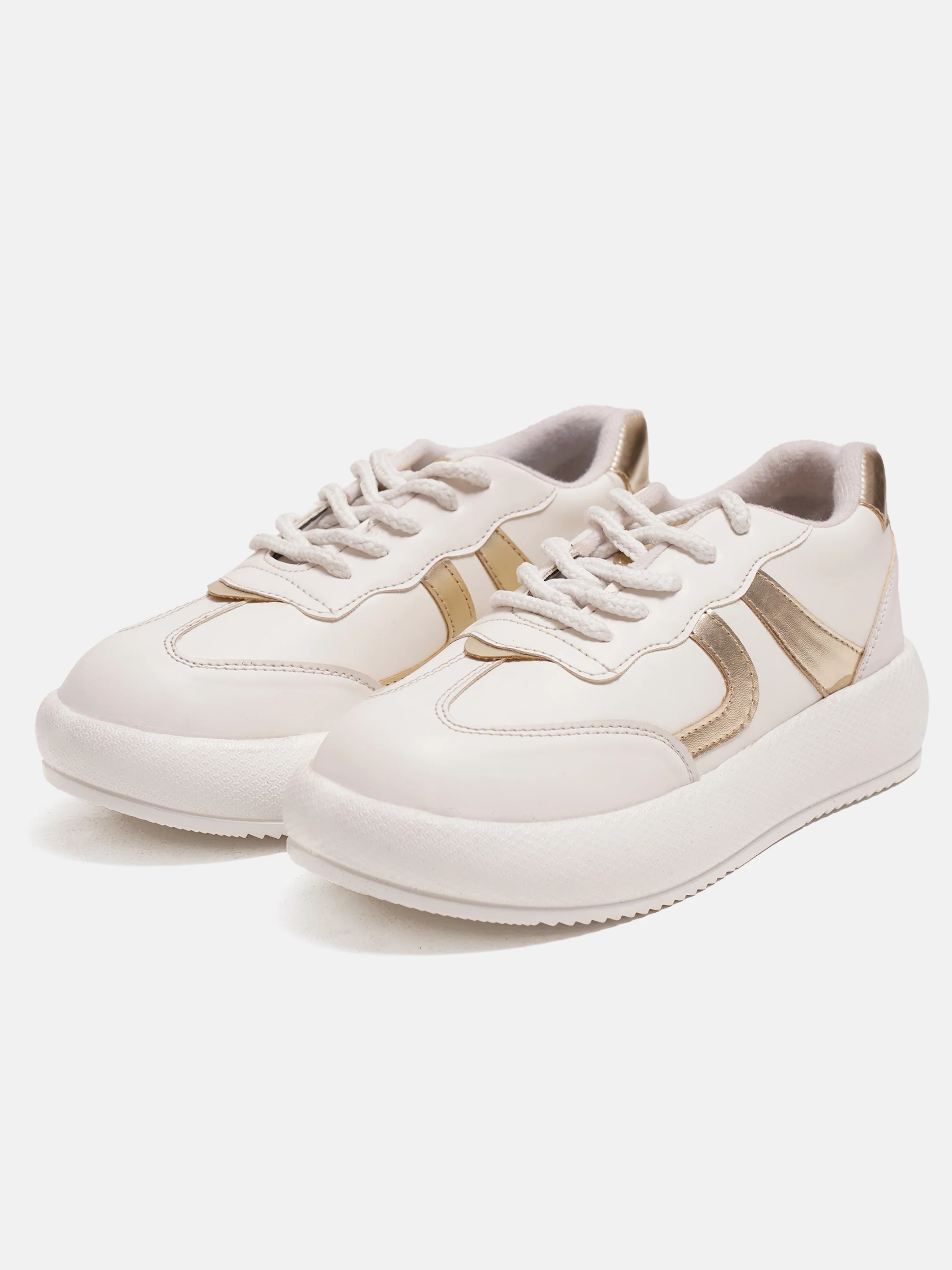 Jm Looks Casual Panel Detail Lace-Up Sneakers - Image 11