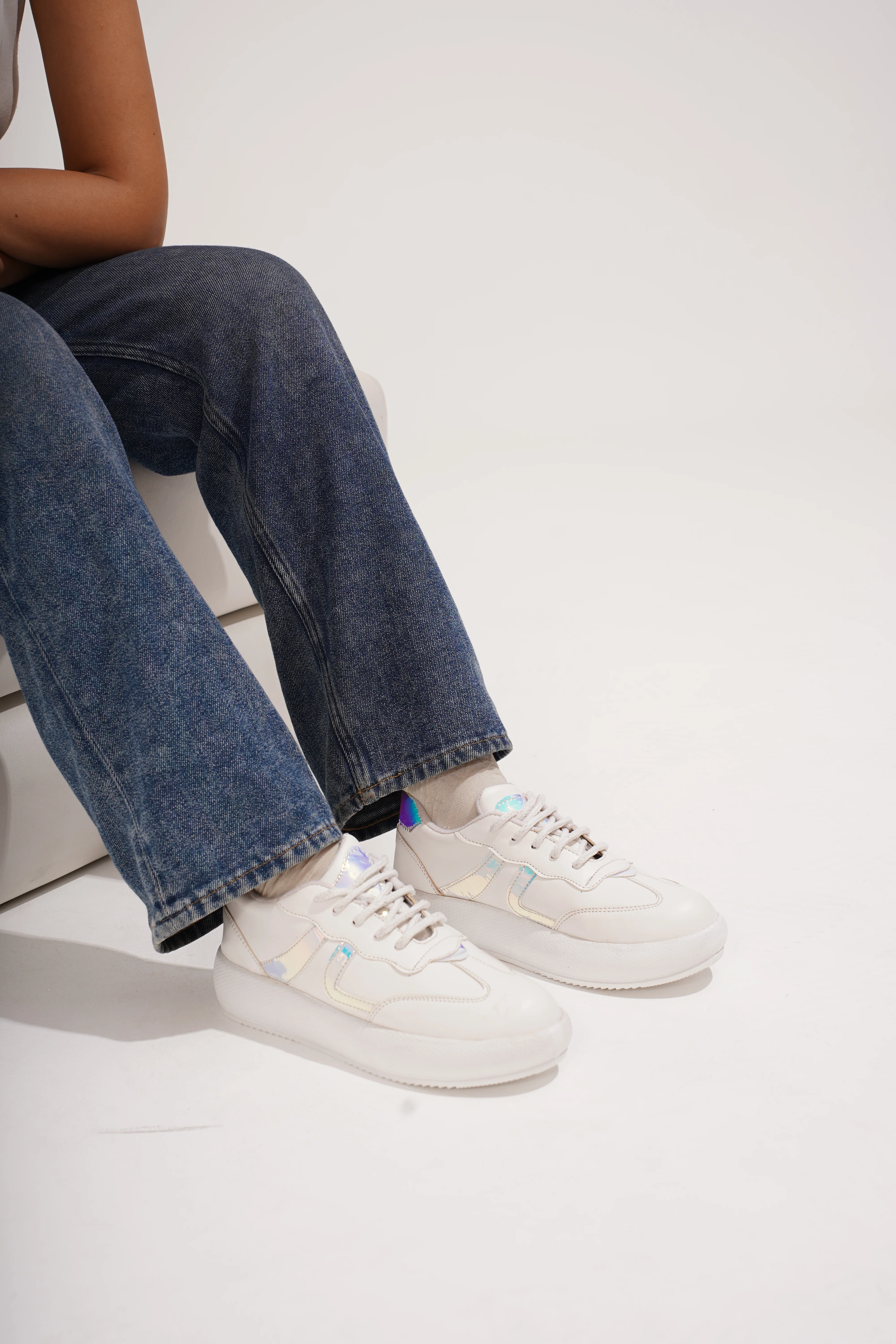 Jm Looks Casual Panel Detail Lace-Up Sneakers - Image 19