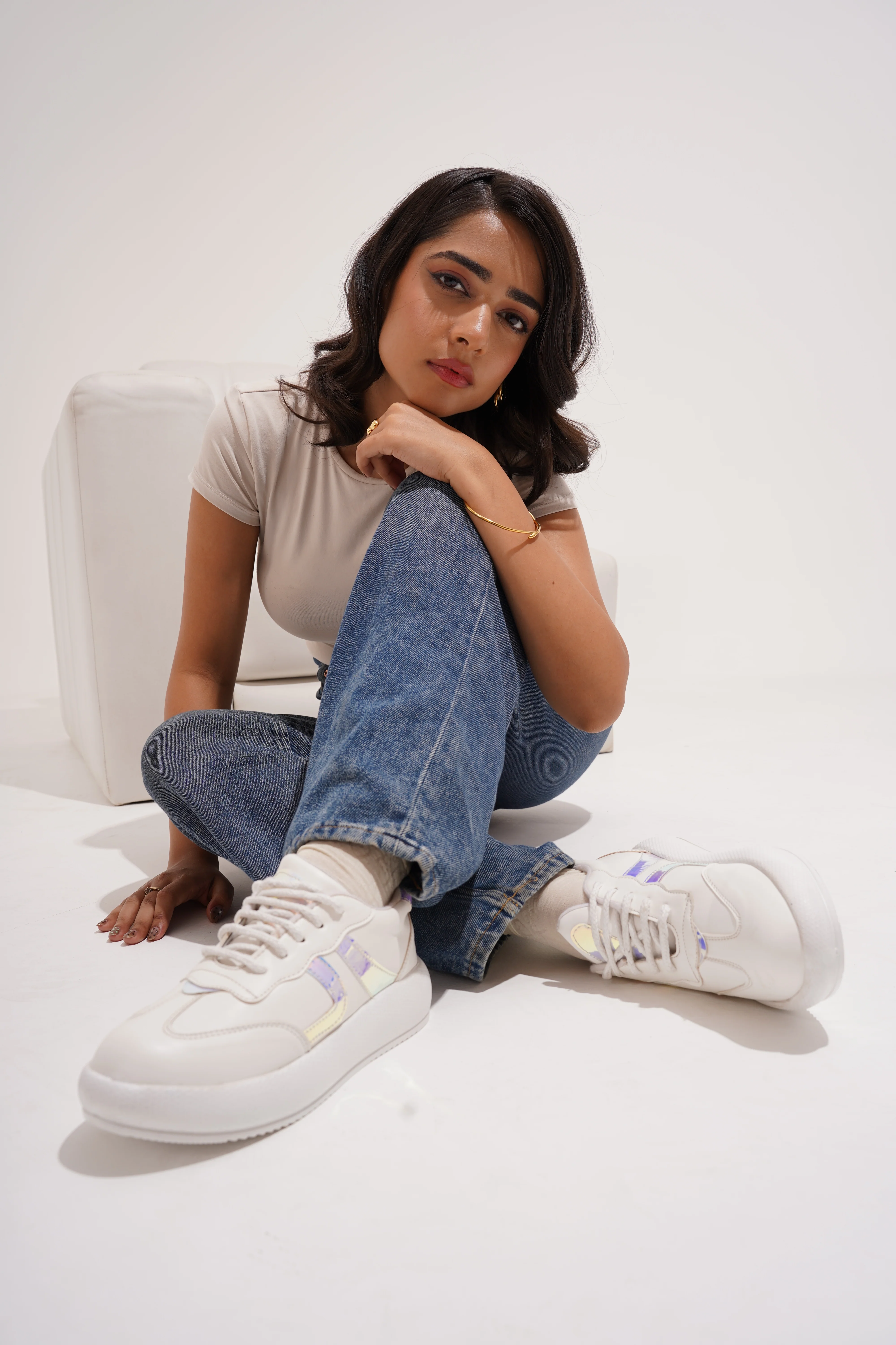 Jm Looks Casual Panel Detail Lace-Up Sneakers - Image 21