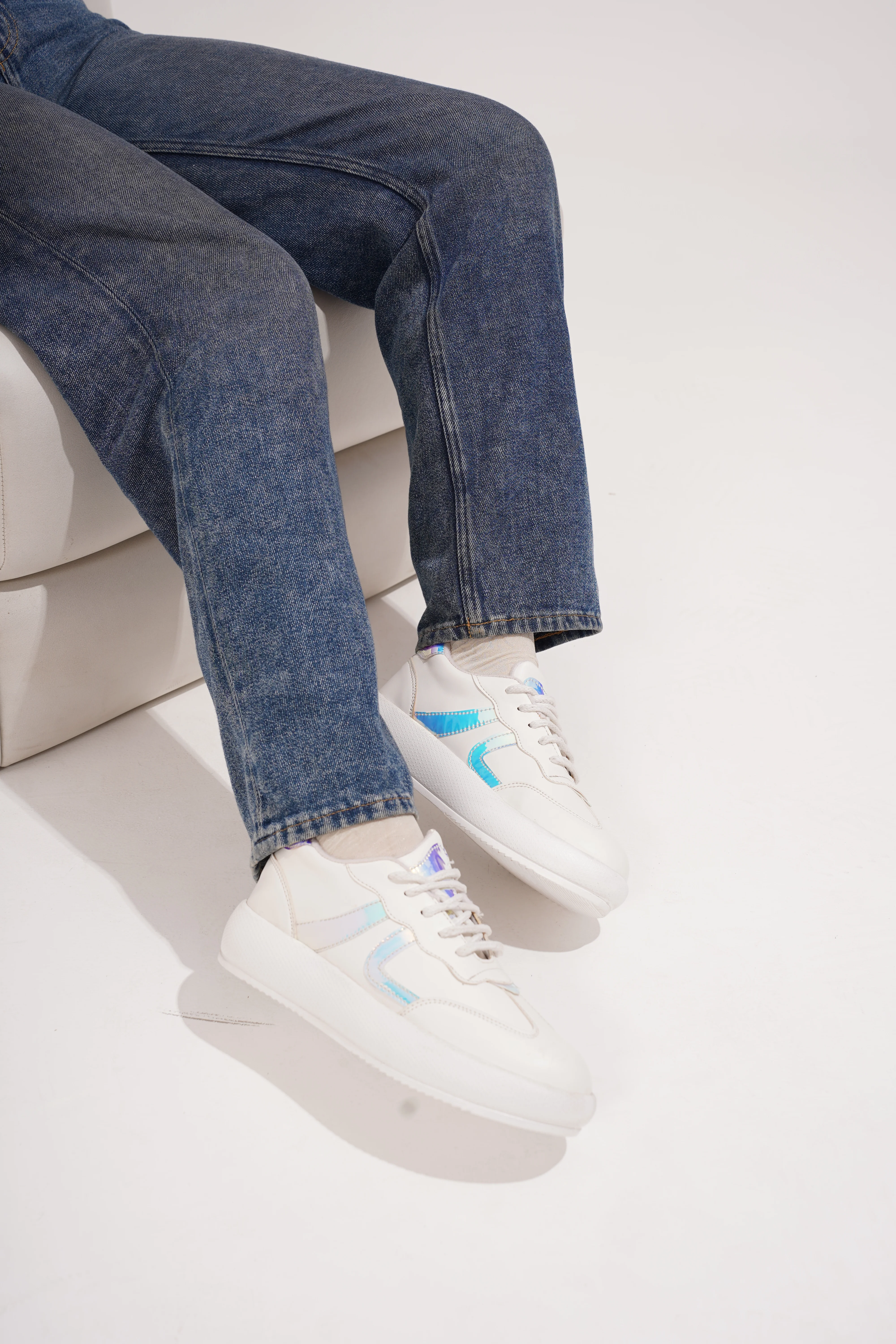 Jm Looks Casual Panel Detail Lace-Up Sneakers - Image 22