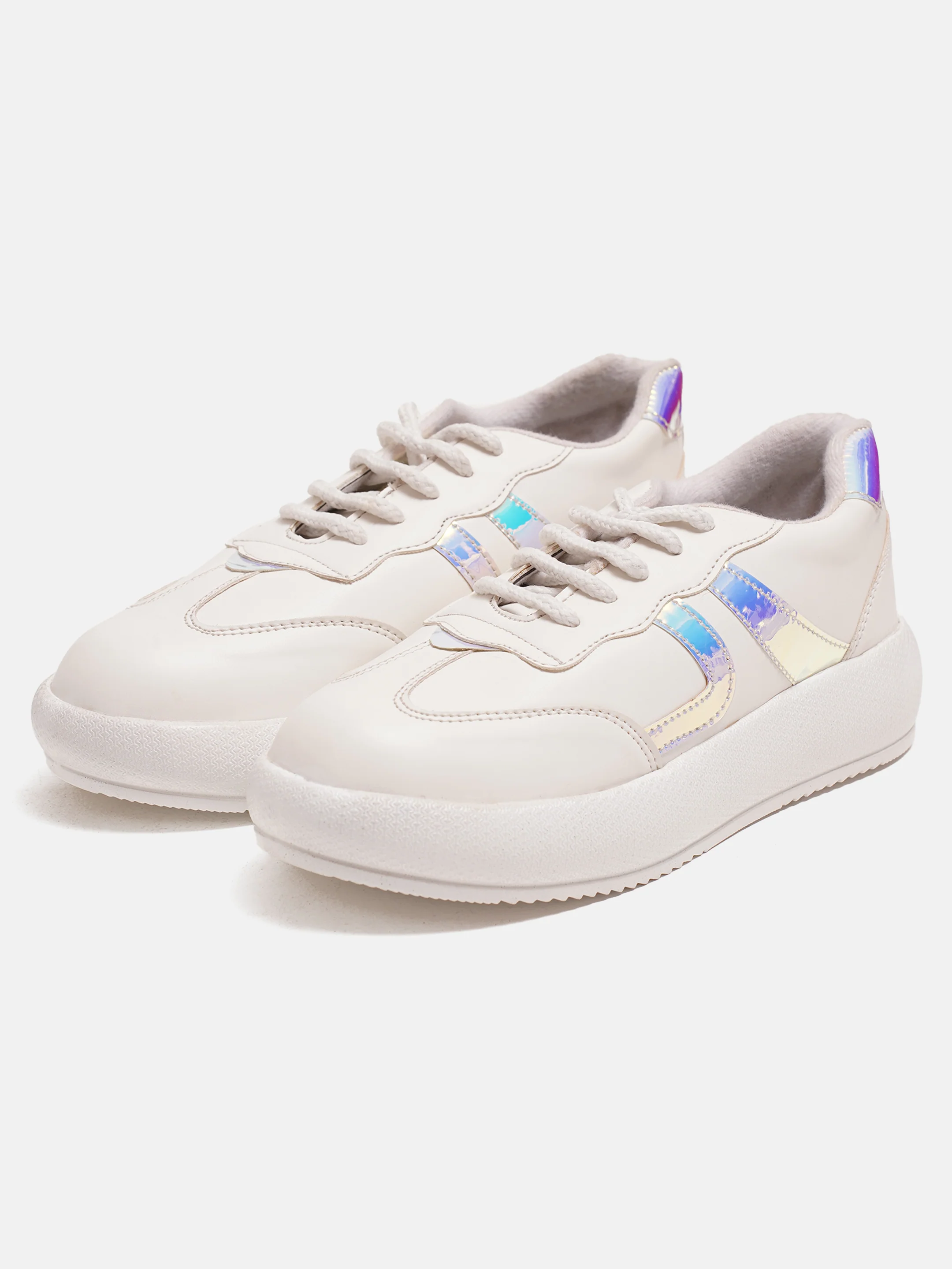 Jm Looks Casual Panel Detail Lace-Up Sneakers - Image 23