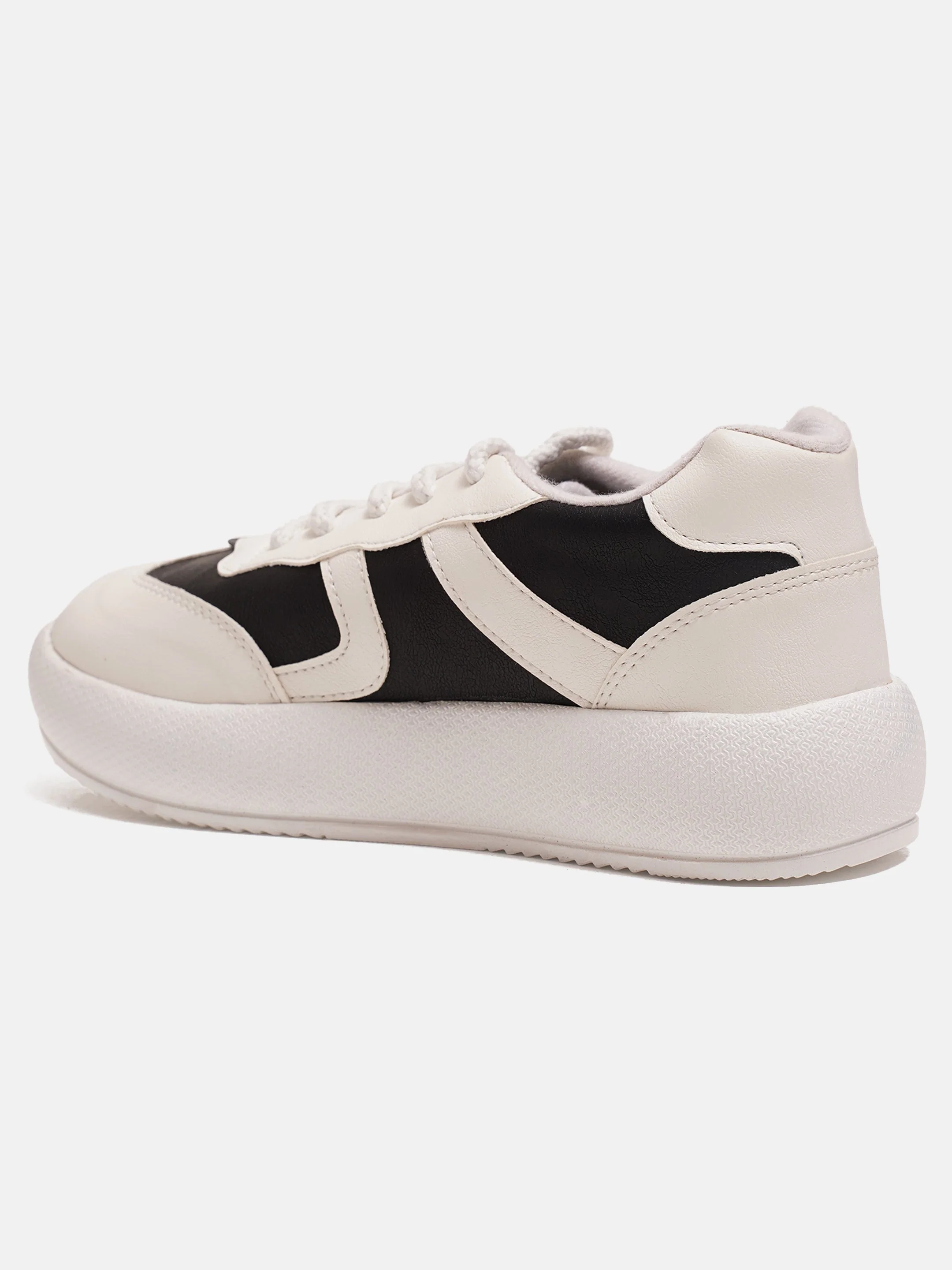 Jm Looks Casual Panel Detail Lace-Up Sneakers - Image 6