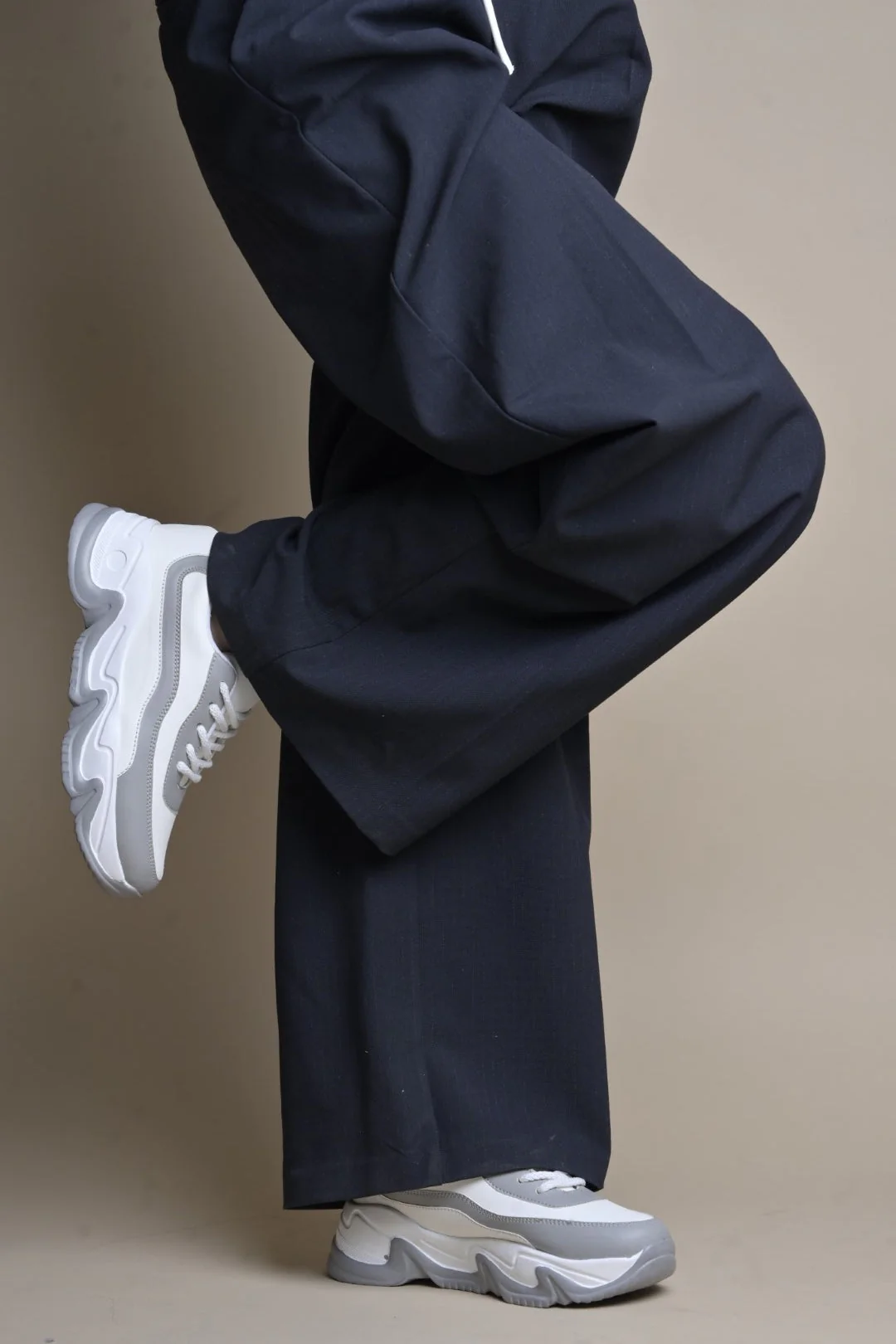Jm Looks Sporty Contrast Panel Sneakers - Image 2