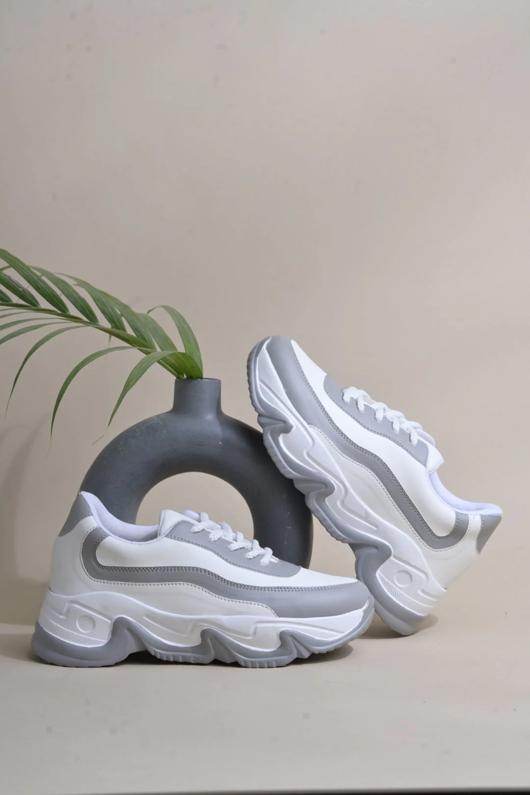Jm Looks Sporty Contrast Panel Sneakers - Image 3