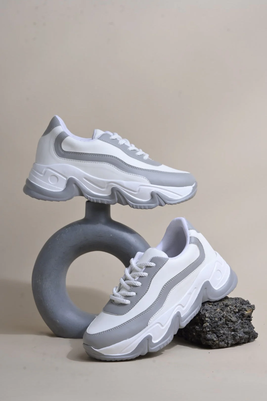 Jm Looks Sporty Contrast Panel Sneakers - Image 4
