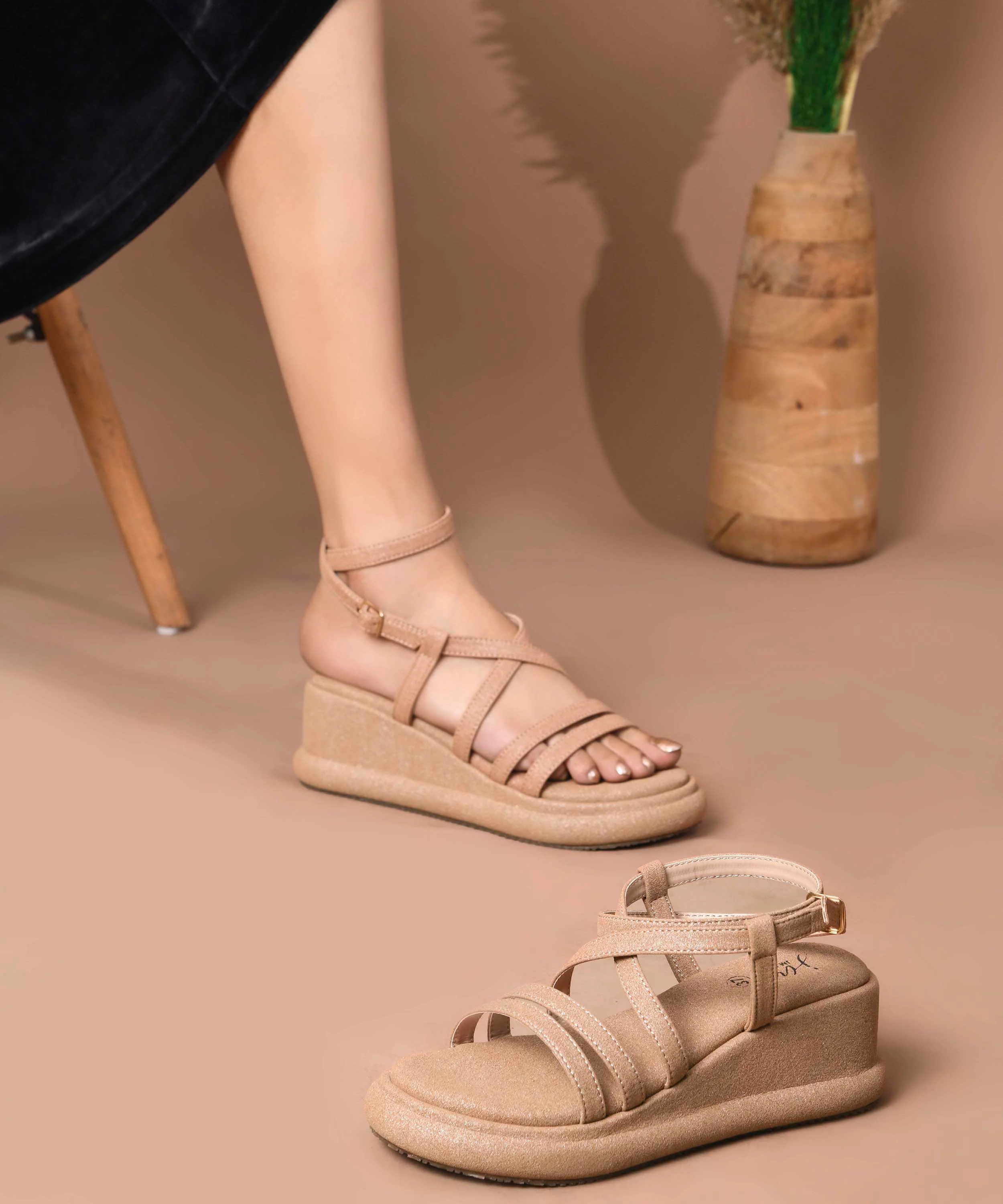 JM Looks Classic Comfort Platform Sandals - Image 10