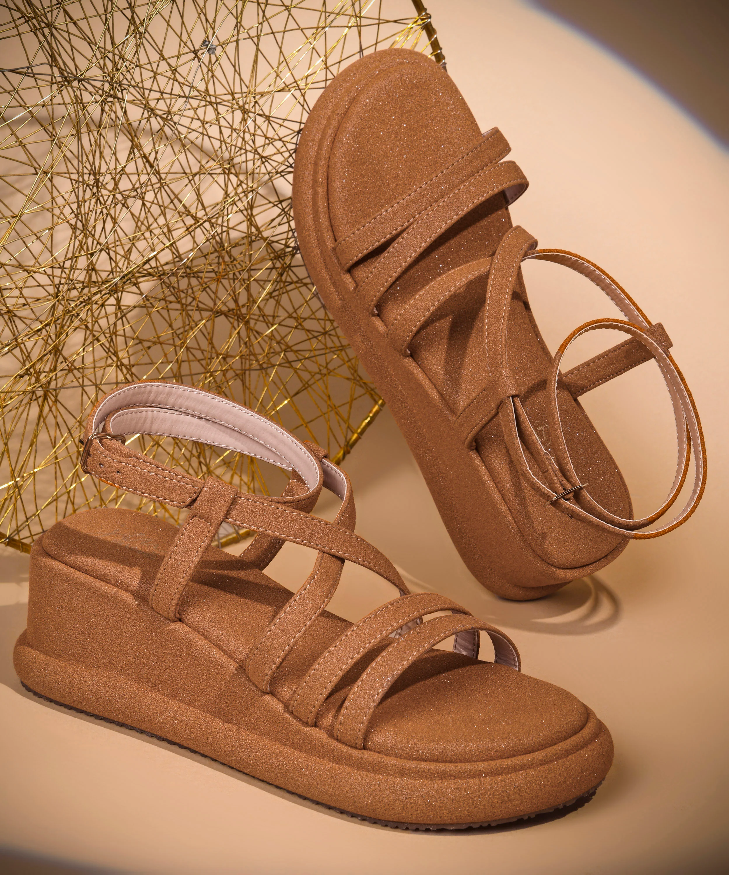 JM Looks Classic Comfort Platform Sandals - Image 16