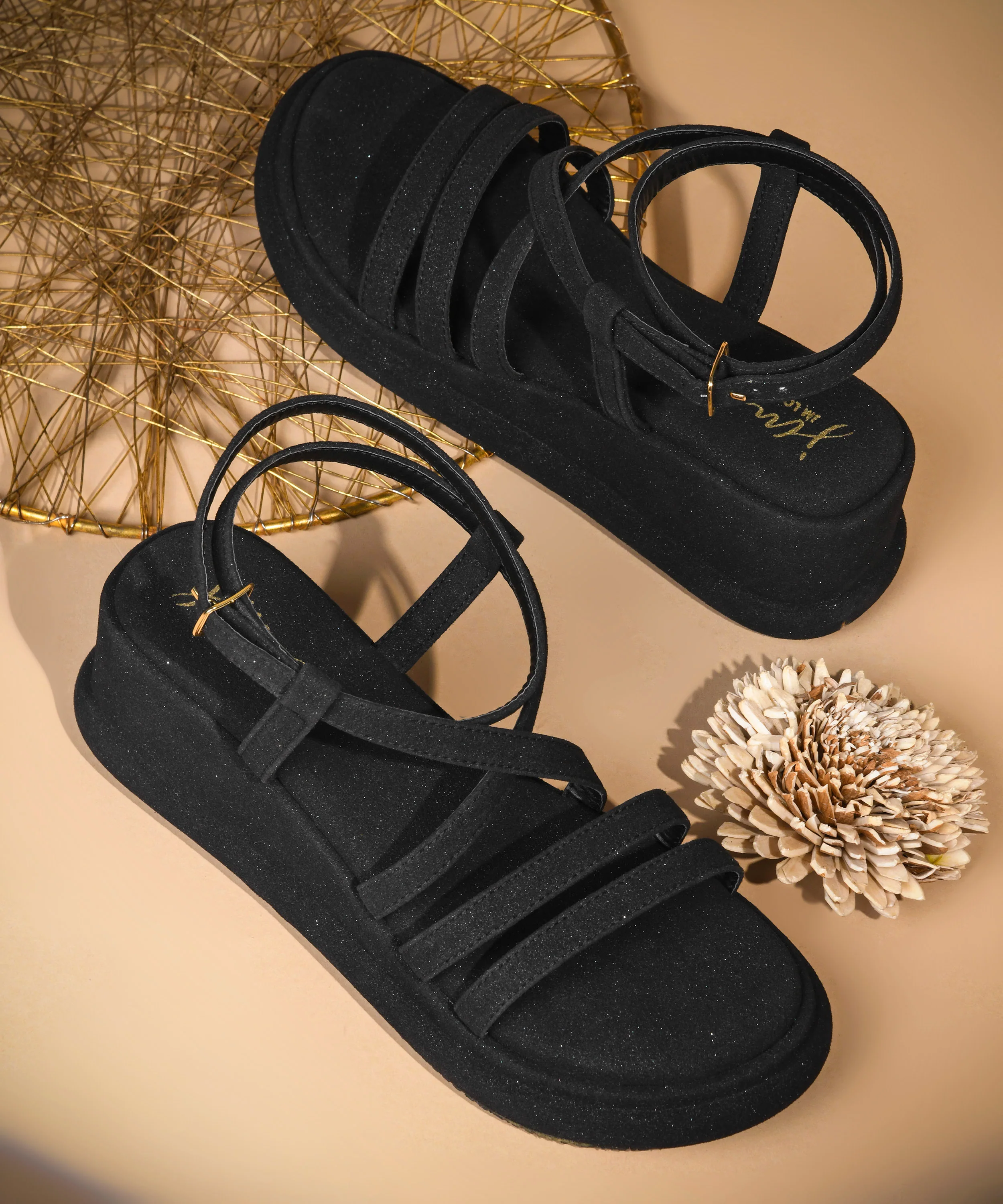 JM Looks Classic Comfort Platform Sandals - Image 6