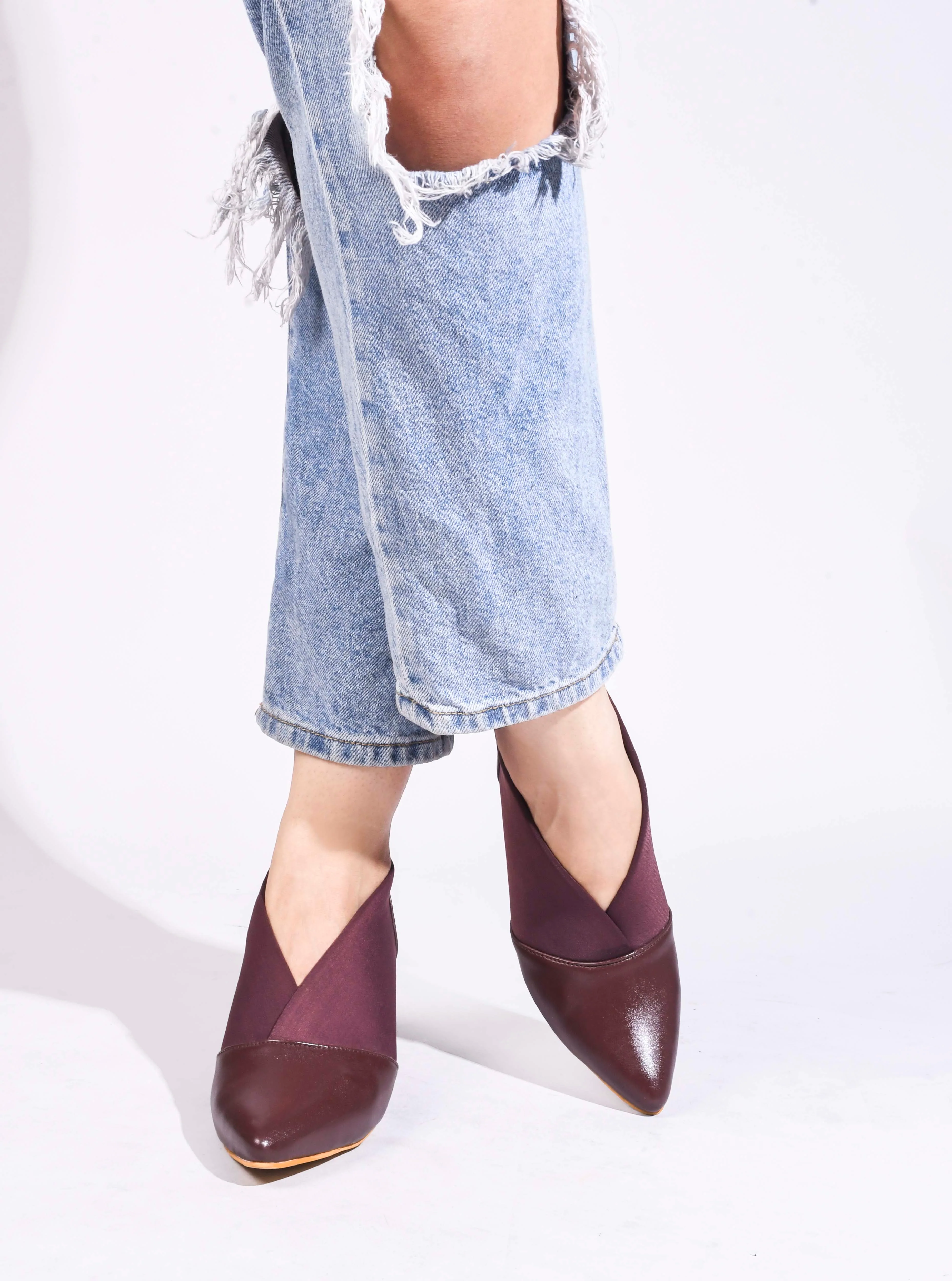 Jm Looks Women's Pointed Toe Block Heel Shoes - Image 12