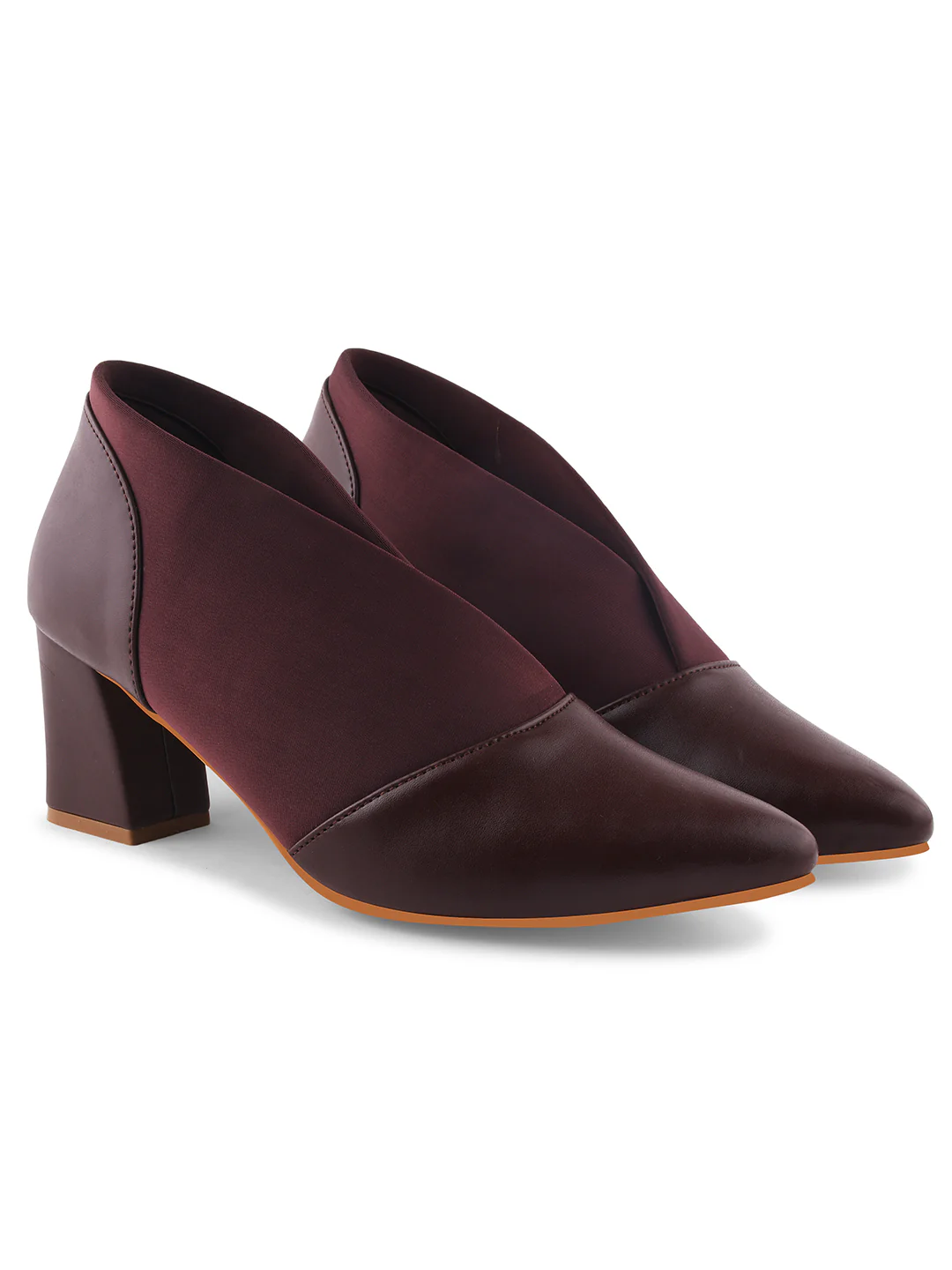 Jm Looks Women's Pointed Toe Block Heel Shoes - Image 14