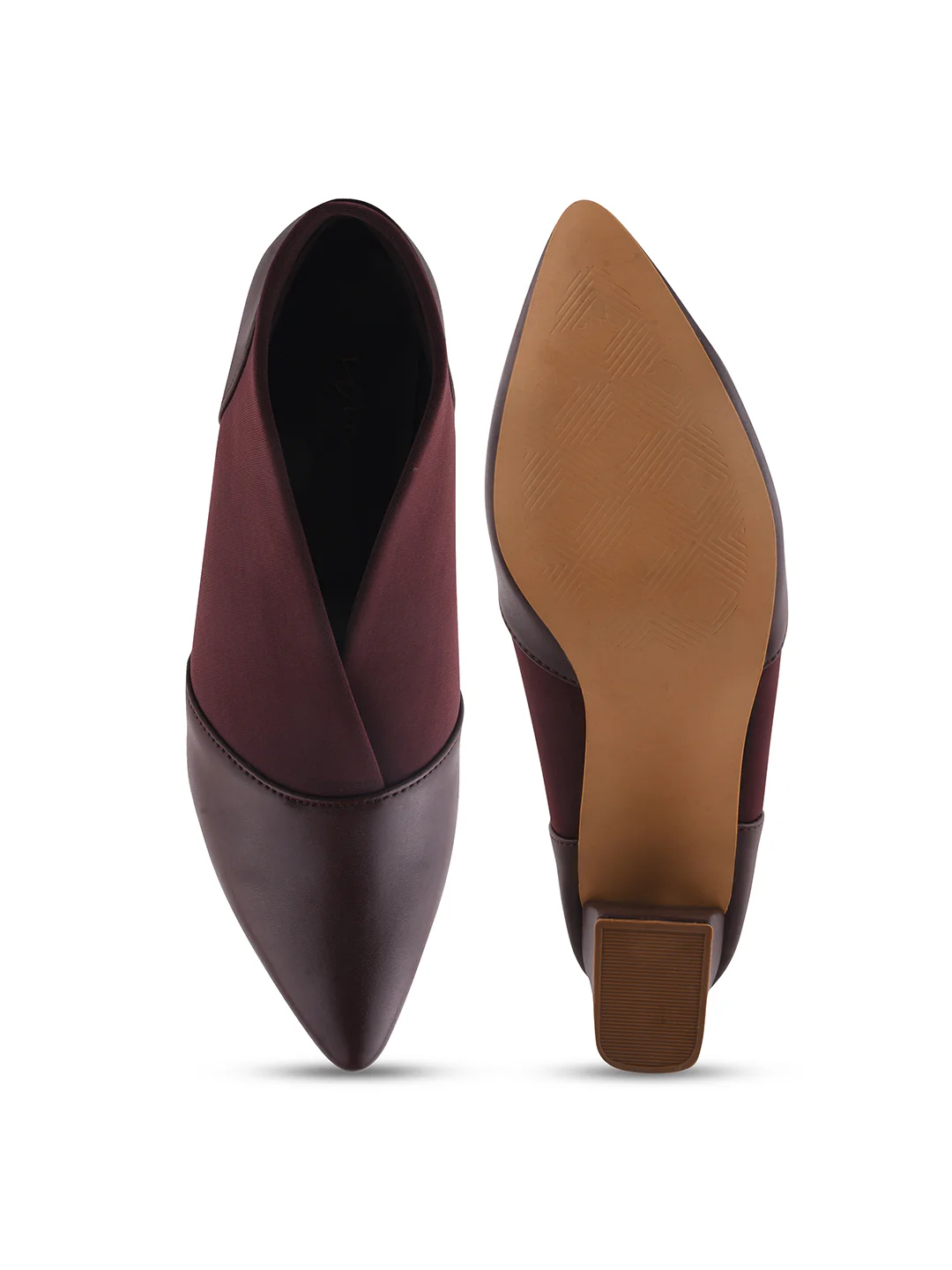 Jm Looks Women's Pointed Toe Block Heel Shoes - Image 15
