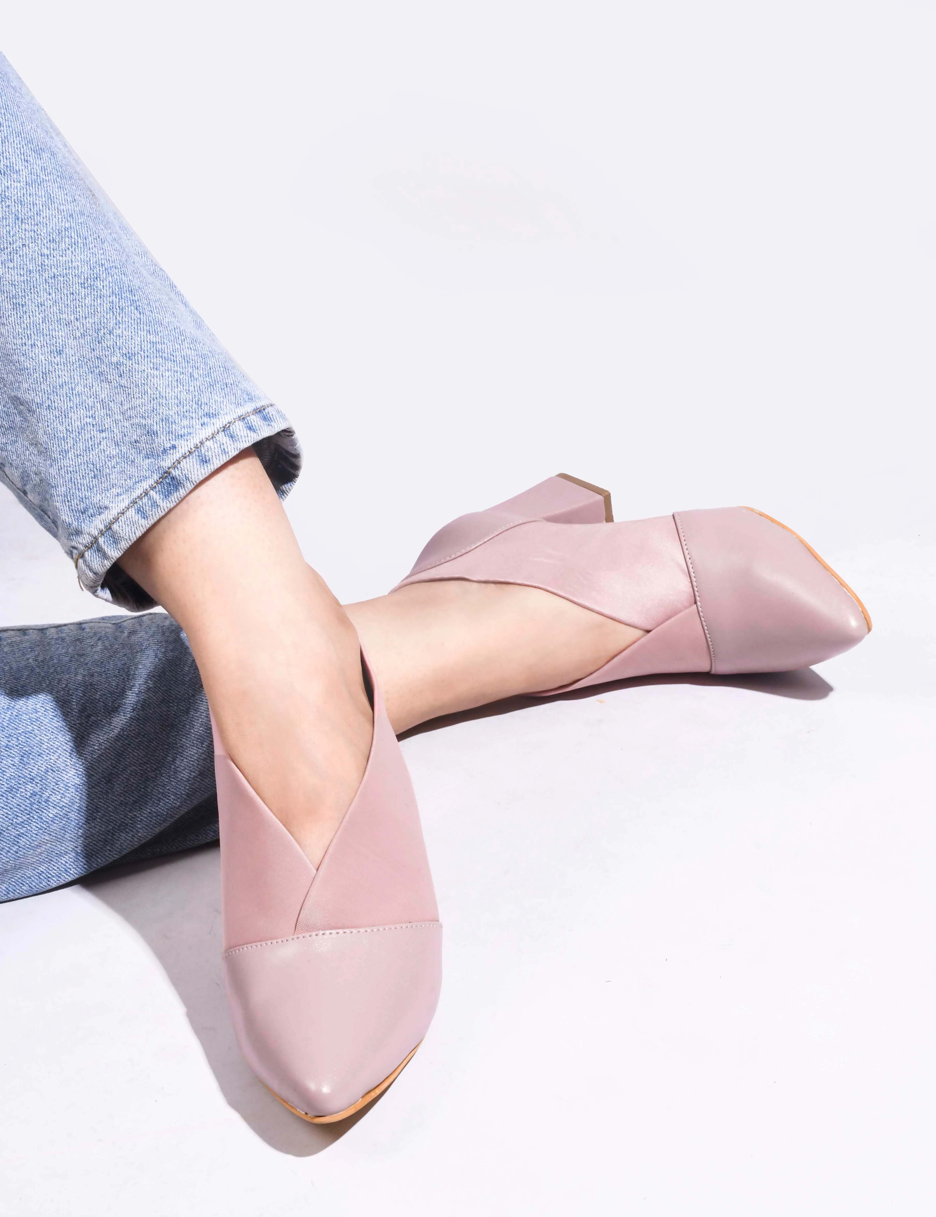 Jm Looks Women's Pointed Toe Block Heel Shoes - Image 20