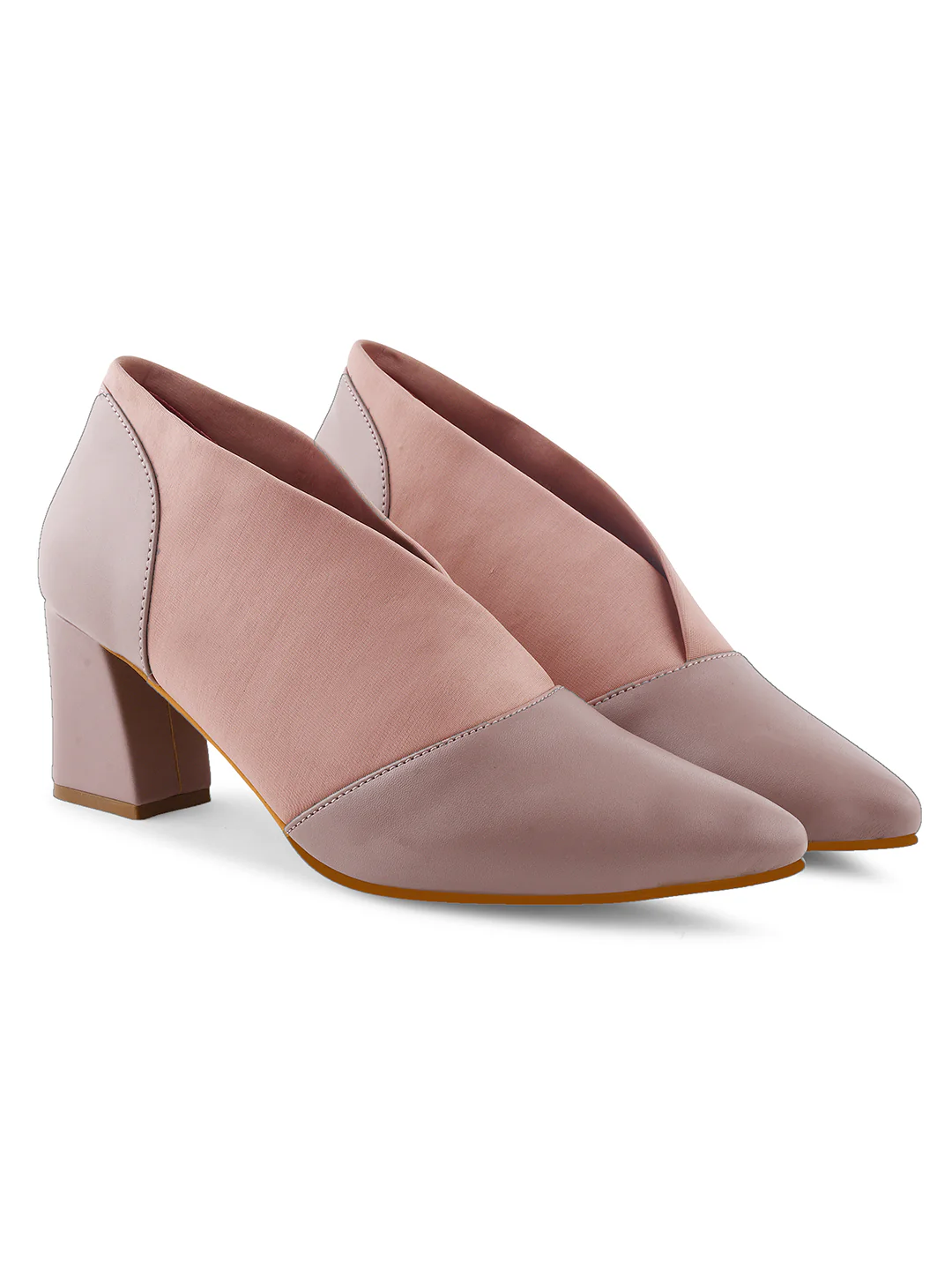 Jm Looks Women's Pointed Toe Block Heel Shoes - Image 22