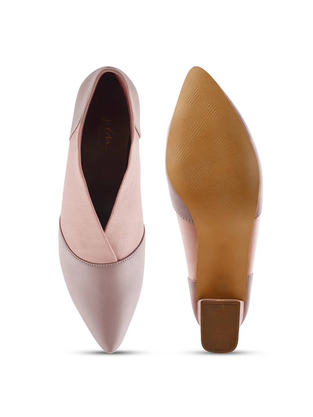 Jm Looks Women's Pointed Toe Block Heel Shoes - Image 23