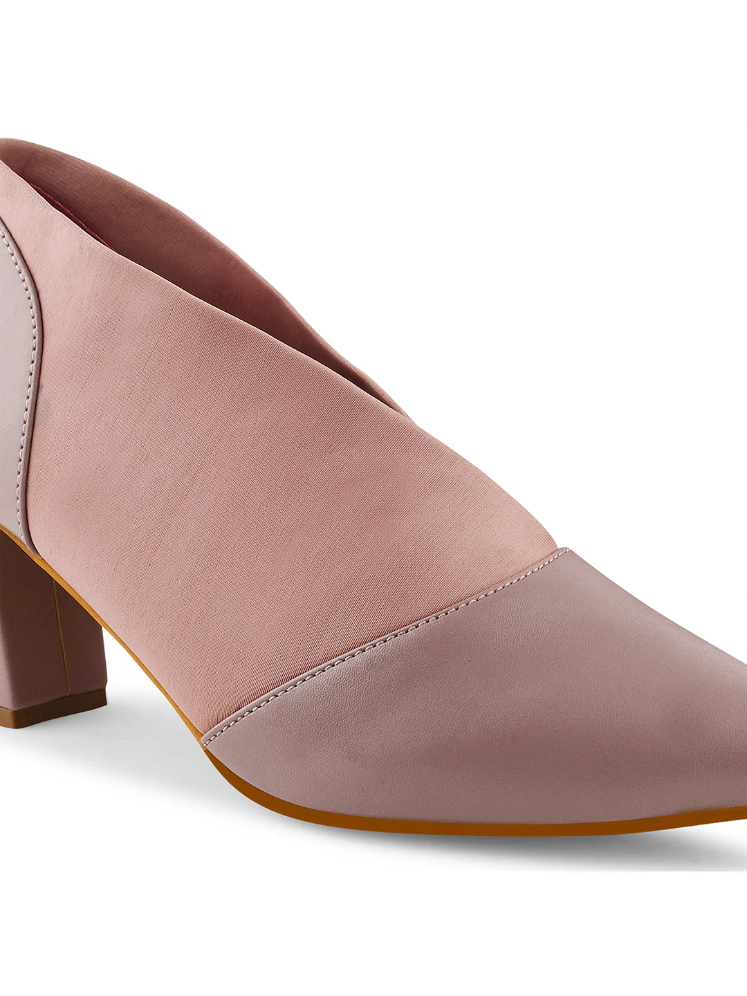 Jm Looks Women's Pointed Toe Block Heel Shoes - Image 24