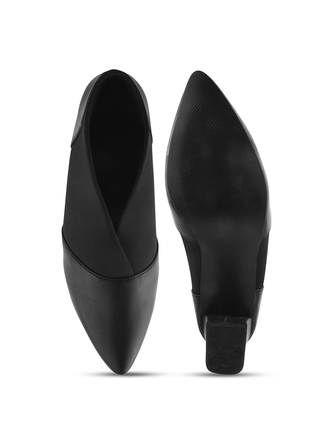 Jm Looks Women's Pointed Toe Block Heel Shoes - Image 7