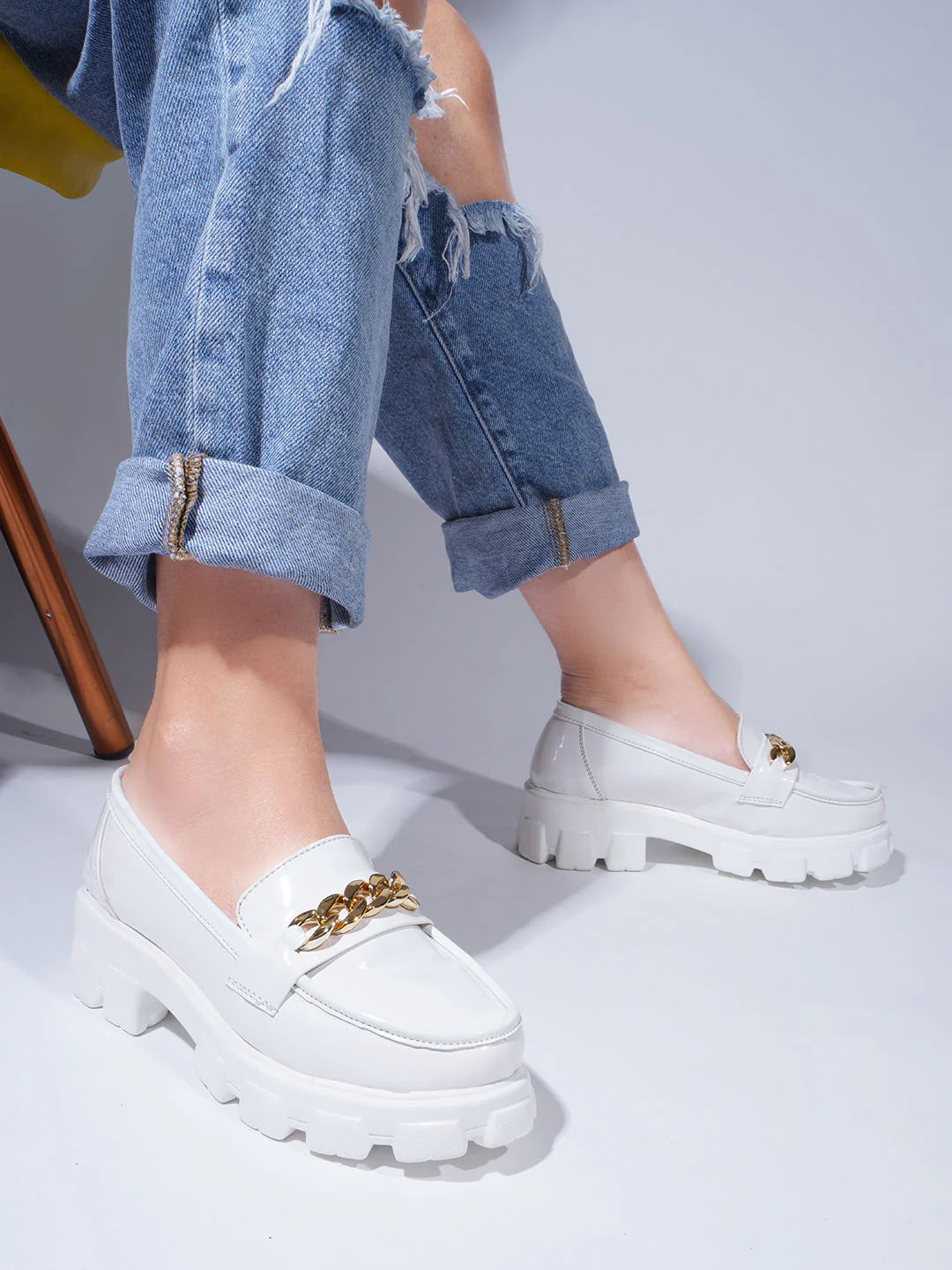 Closed Back Platform Loafers - Image 13