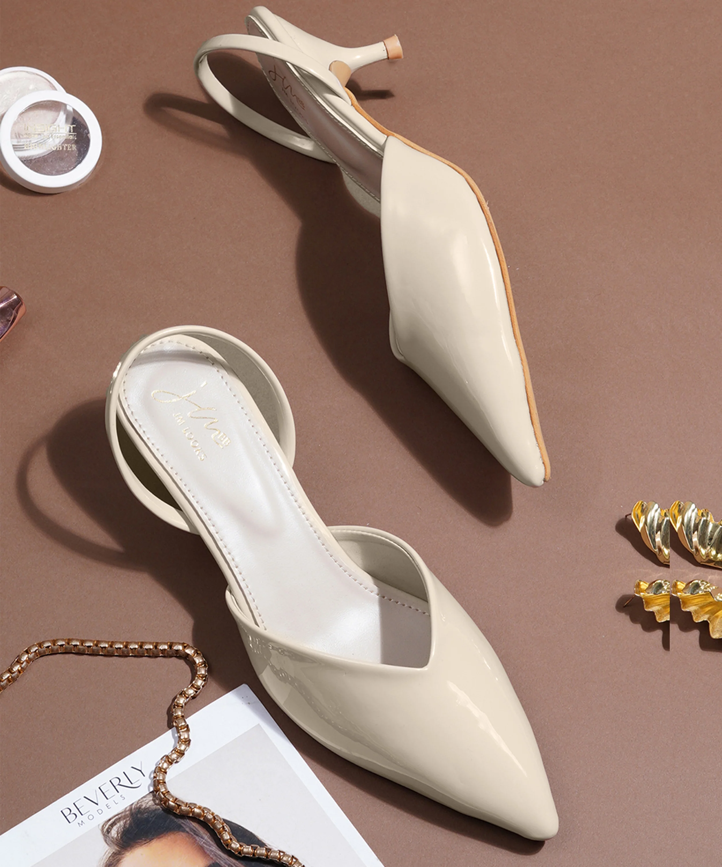 Closed Front Slingback Flats with Comfort Fit Design