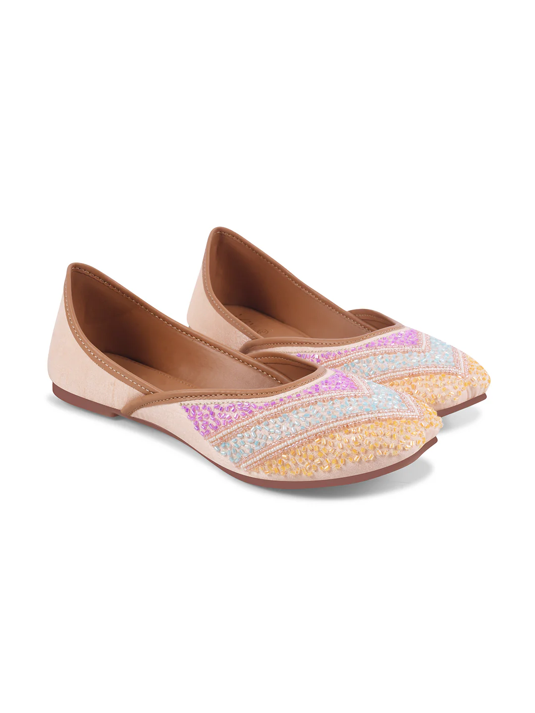 Colorful Jutti Flats with Cushioned Sole - Image 11