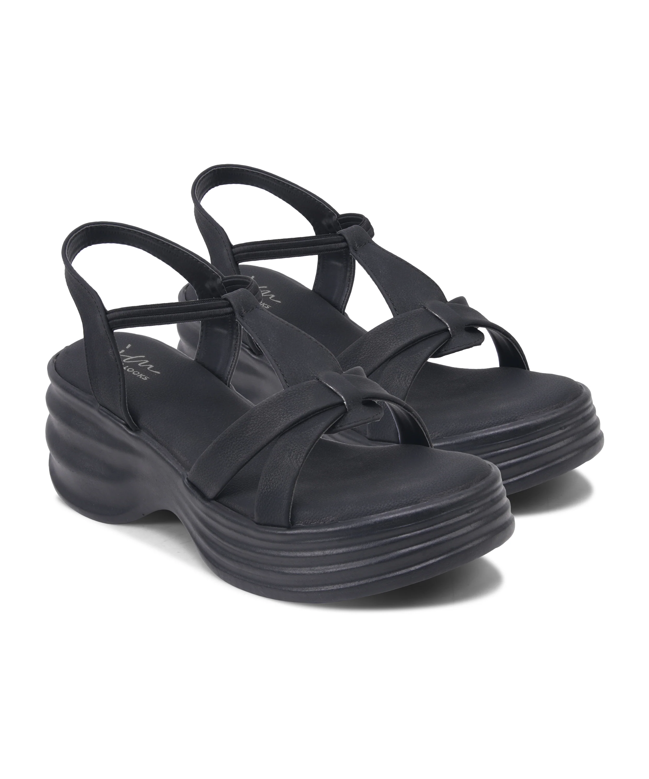 Comfort Platform Sandals with Adjustable Strap - Image 12