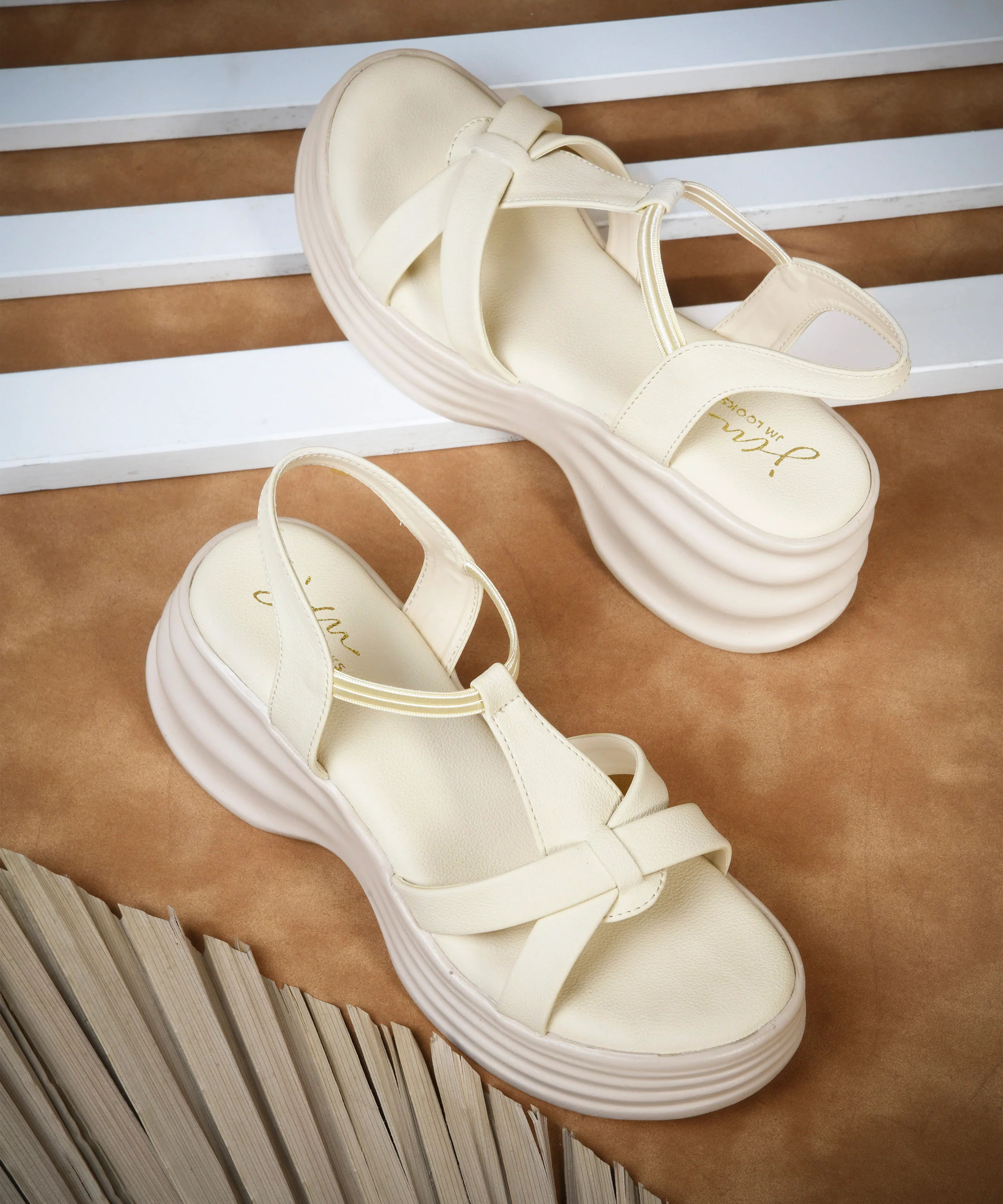 Comfort Platform Sandals with Adjustable Strap - Image 13