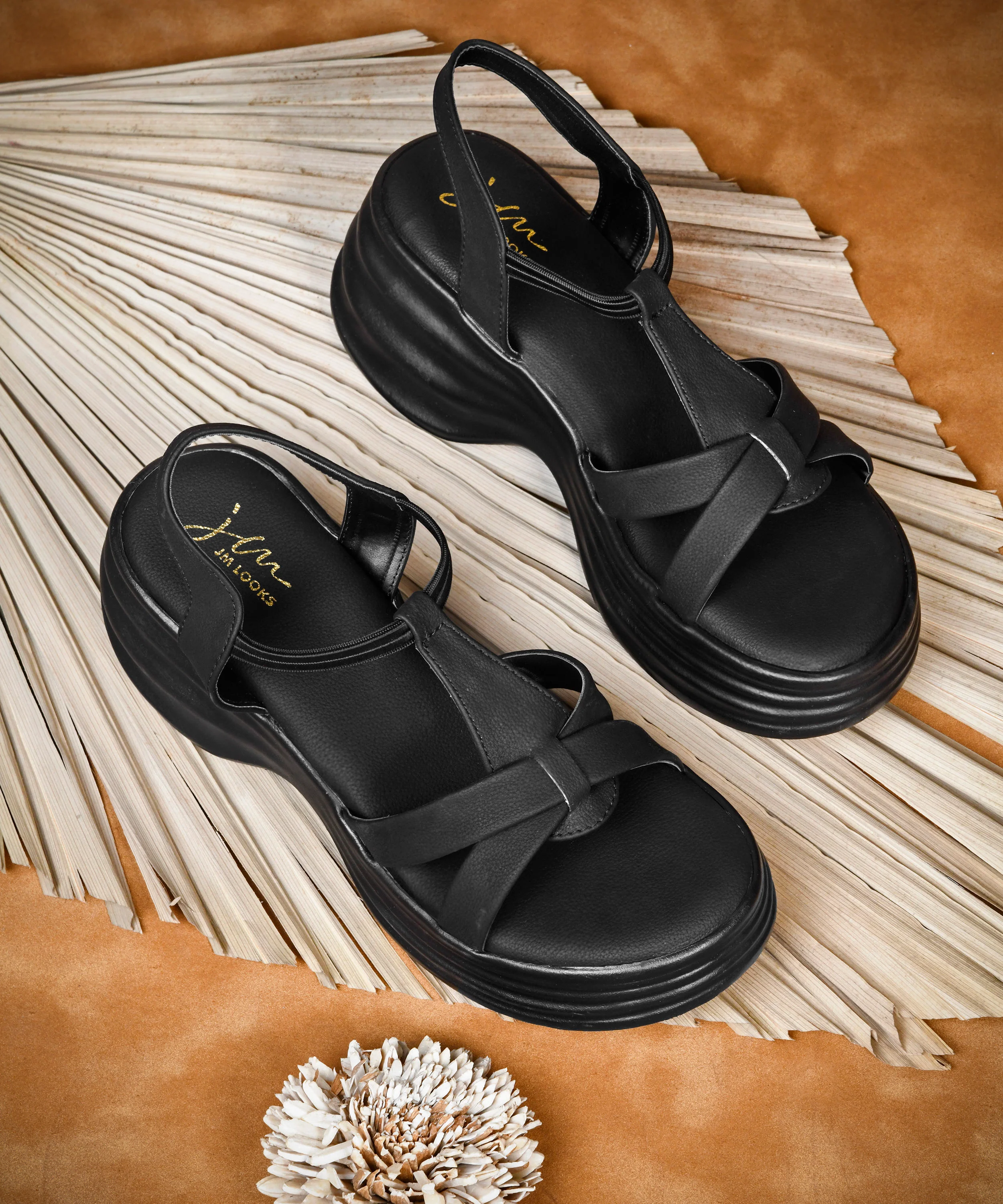 Comfort Platform Sandals with Adjustable Strap - Image 7