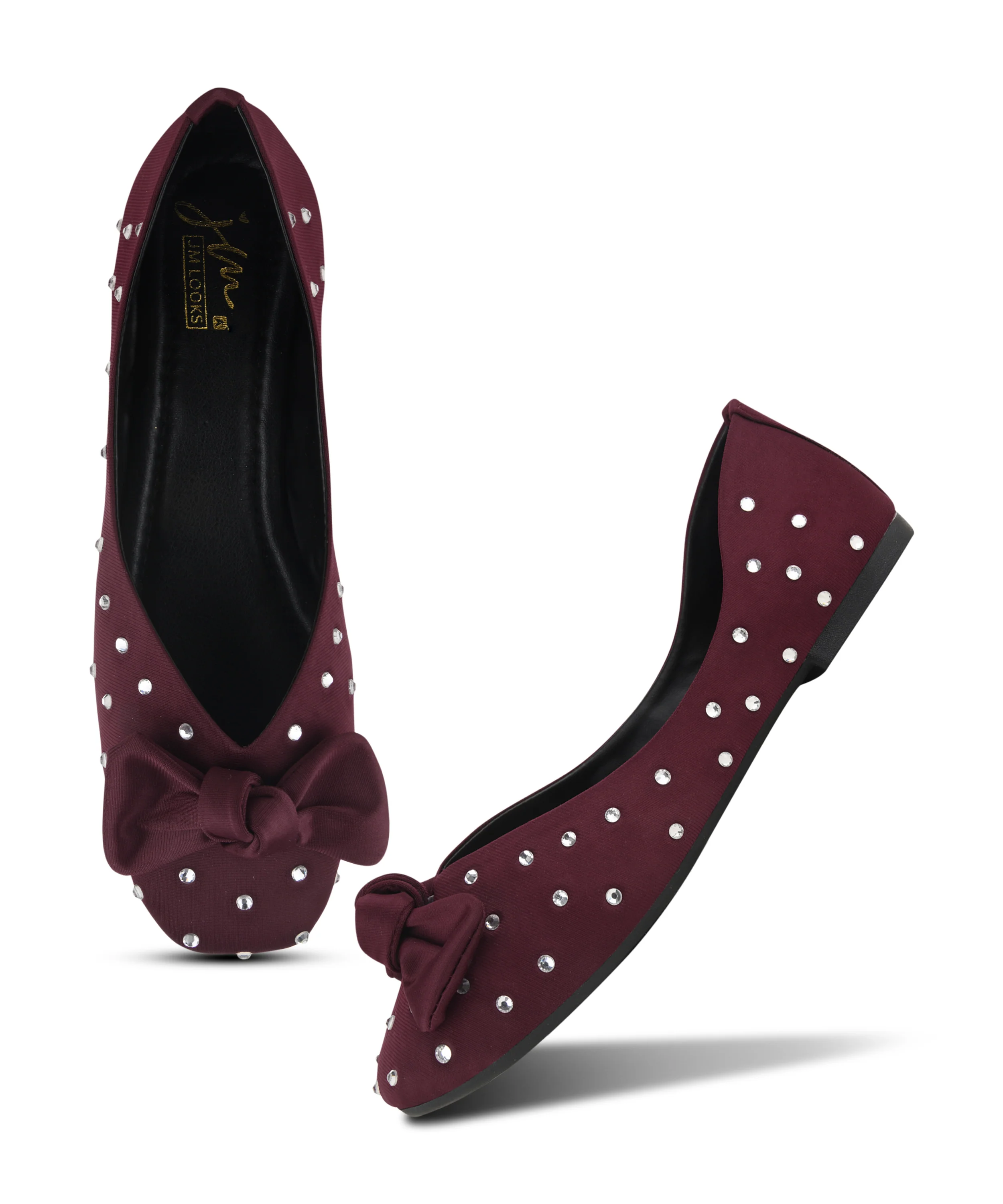 Comfortable Ballerina Flats with Decorative Bow - Image 12