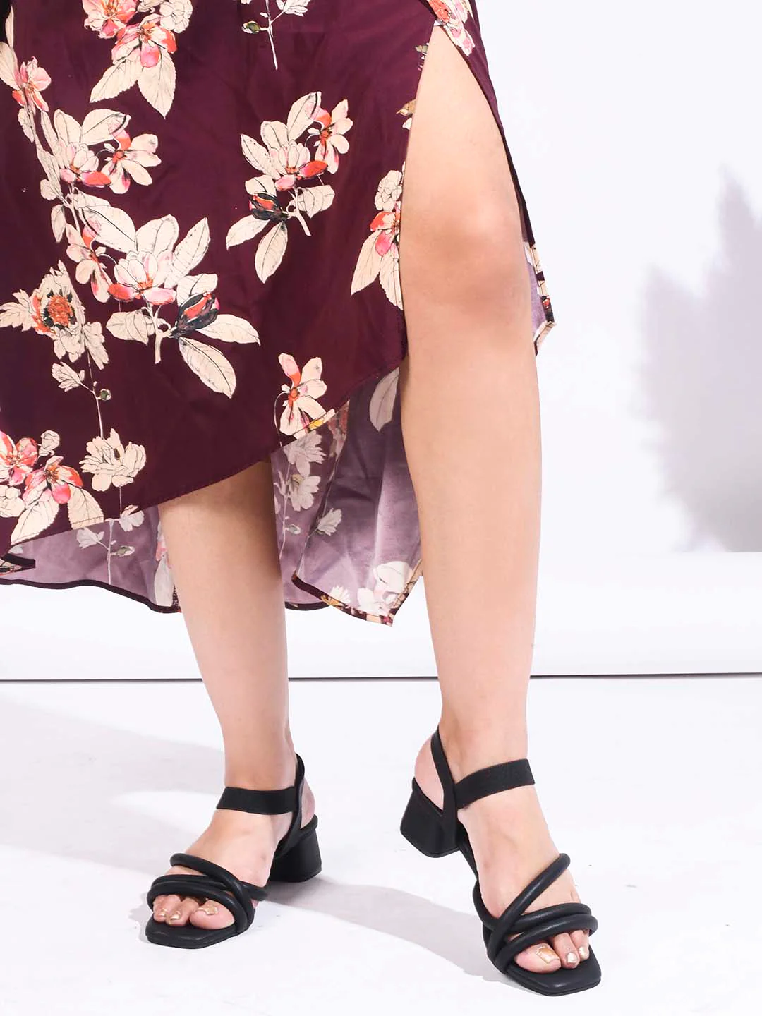 Jm Looks Women's Padded Ankle Strap Block Heel Sandals - Image 3