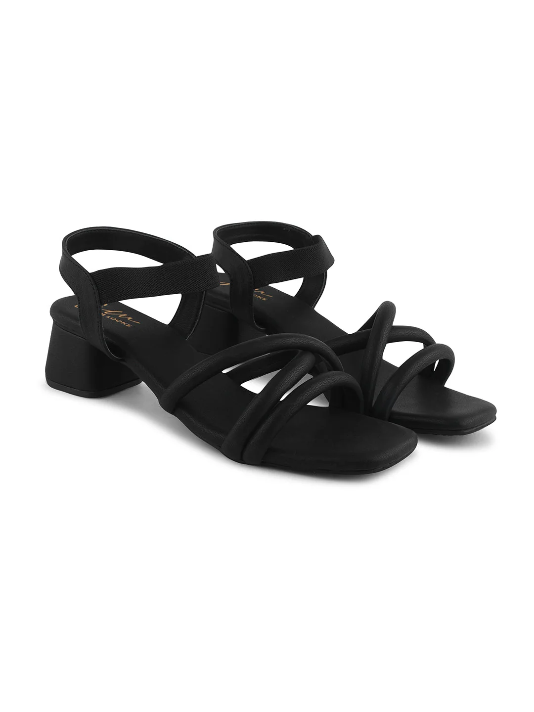 Jm Looks Women's Padded Ankle Strap Block Heel Sandals - Image 5