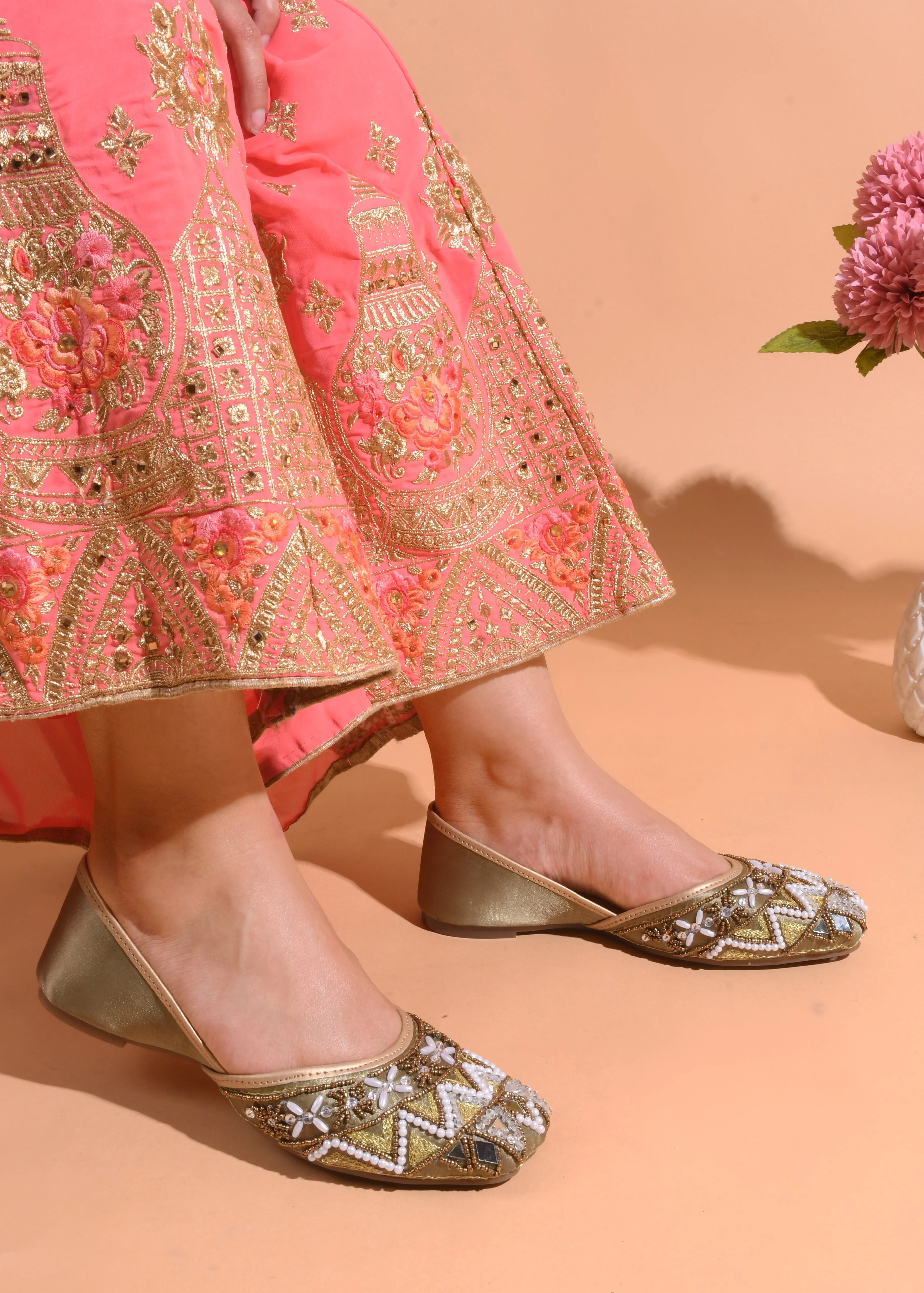 Jm Looks Embellished Traditional Juttis for Women - Image 10
