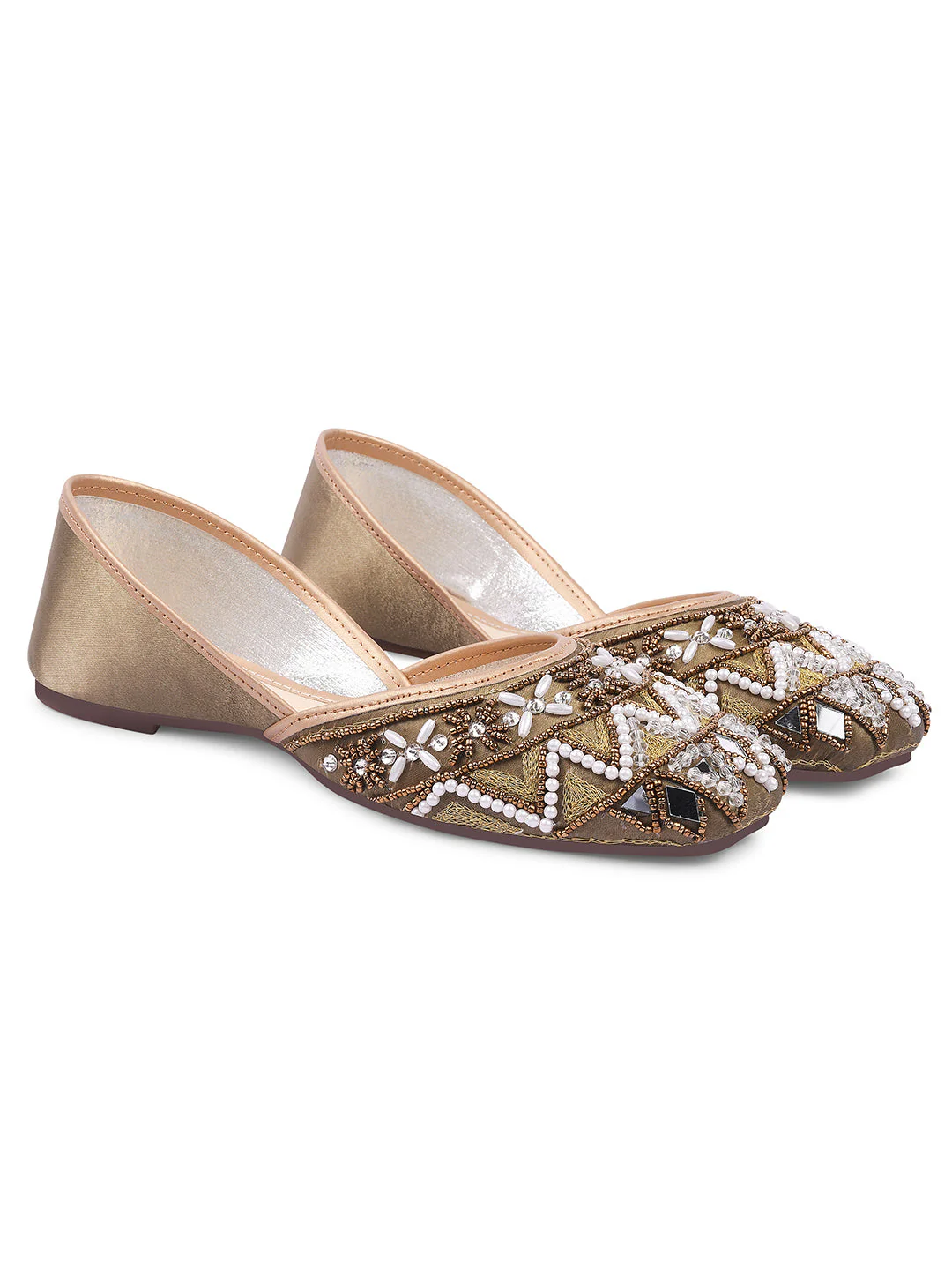 Jm Looks Embellished Traditional Juttis for Women - Image 11