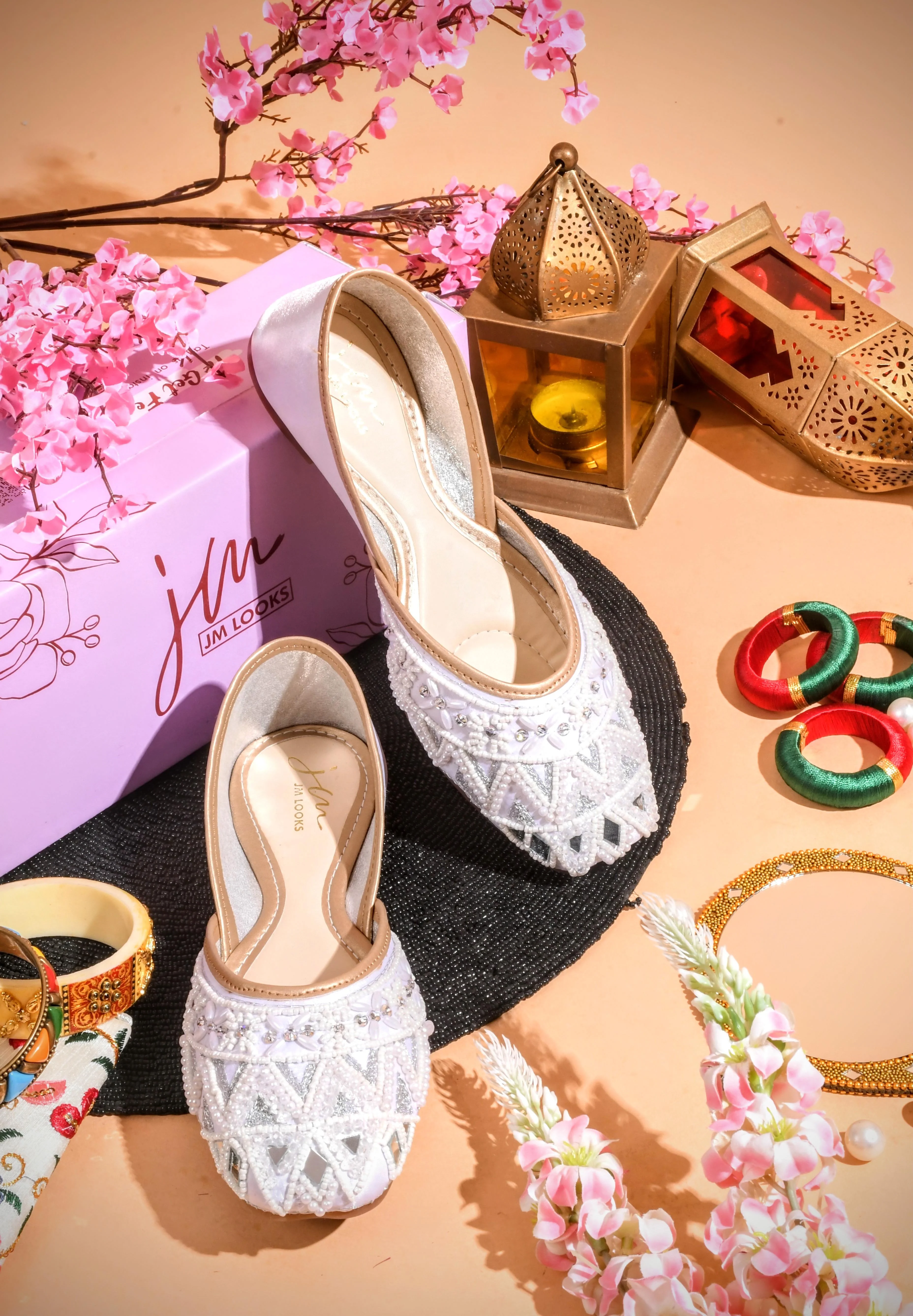 Jm Looks Embellished Traditional Juttis for Women - Image 13