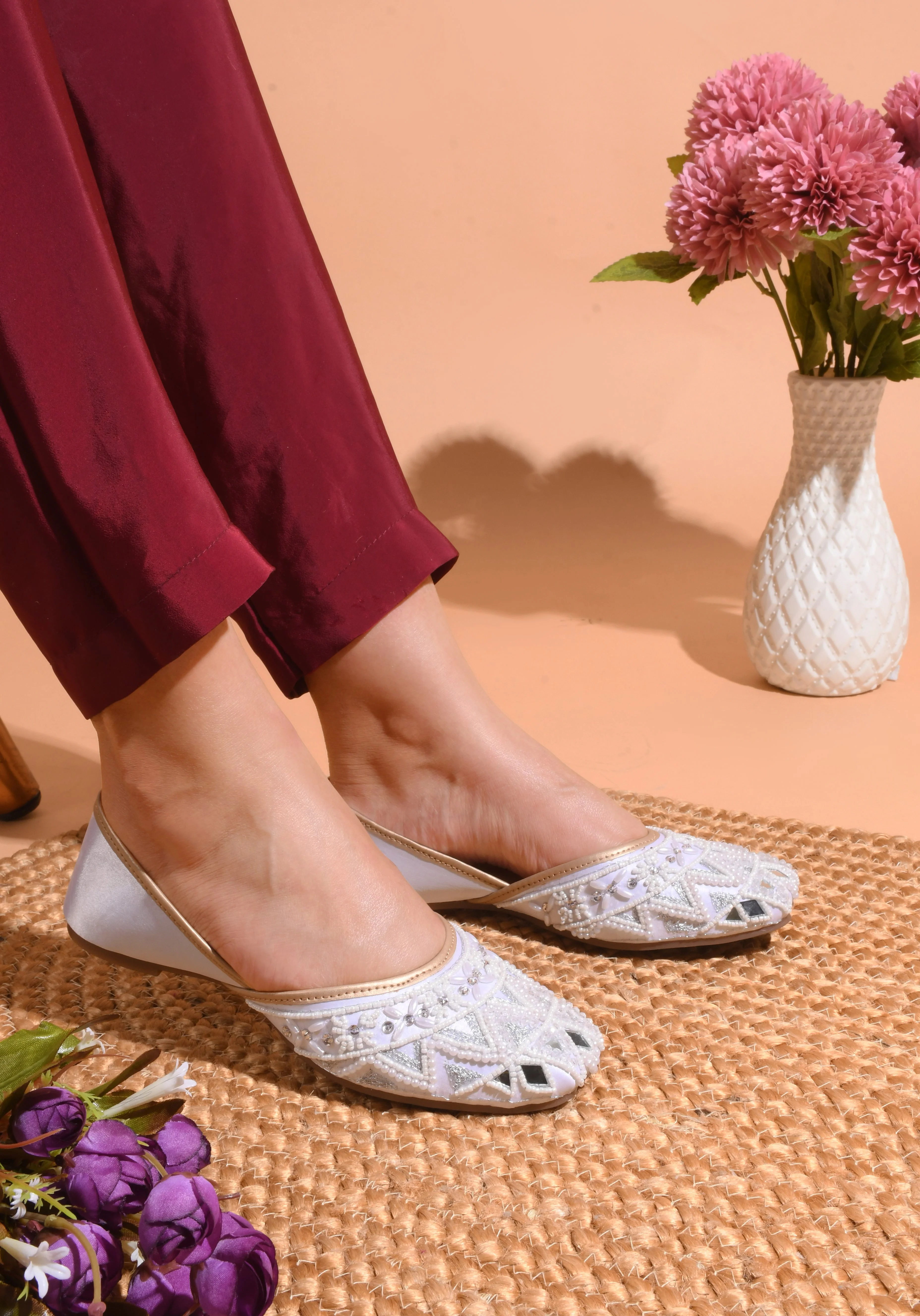 Jm Looks Embellished Traditional Juttis for Women - Image 14