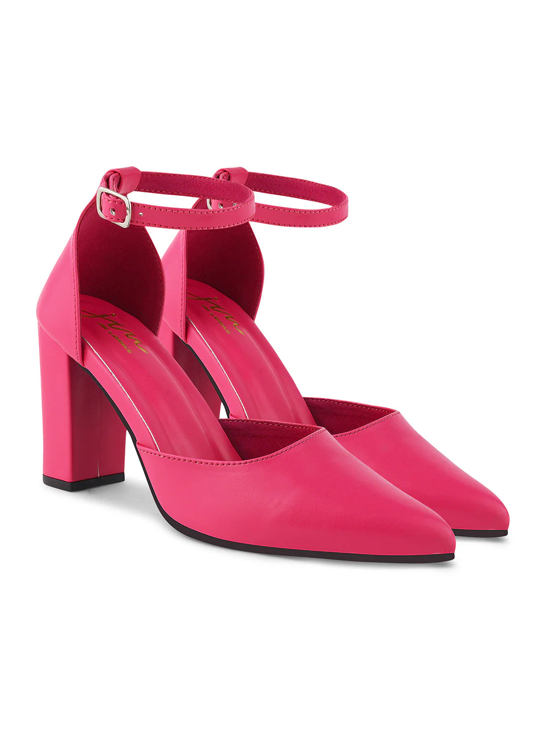 Jm Looks Women's Pointed Toe Block Heel Pumps - Image 21