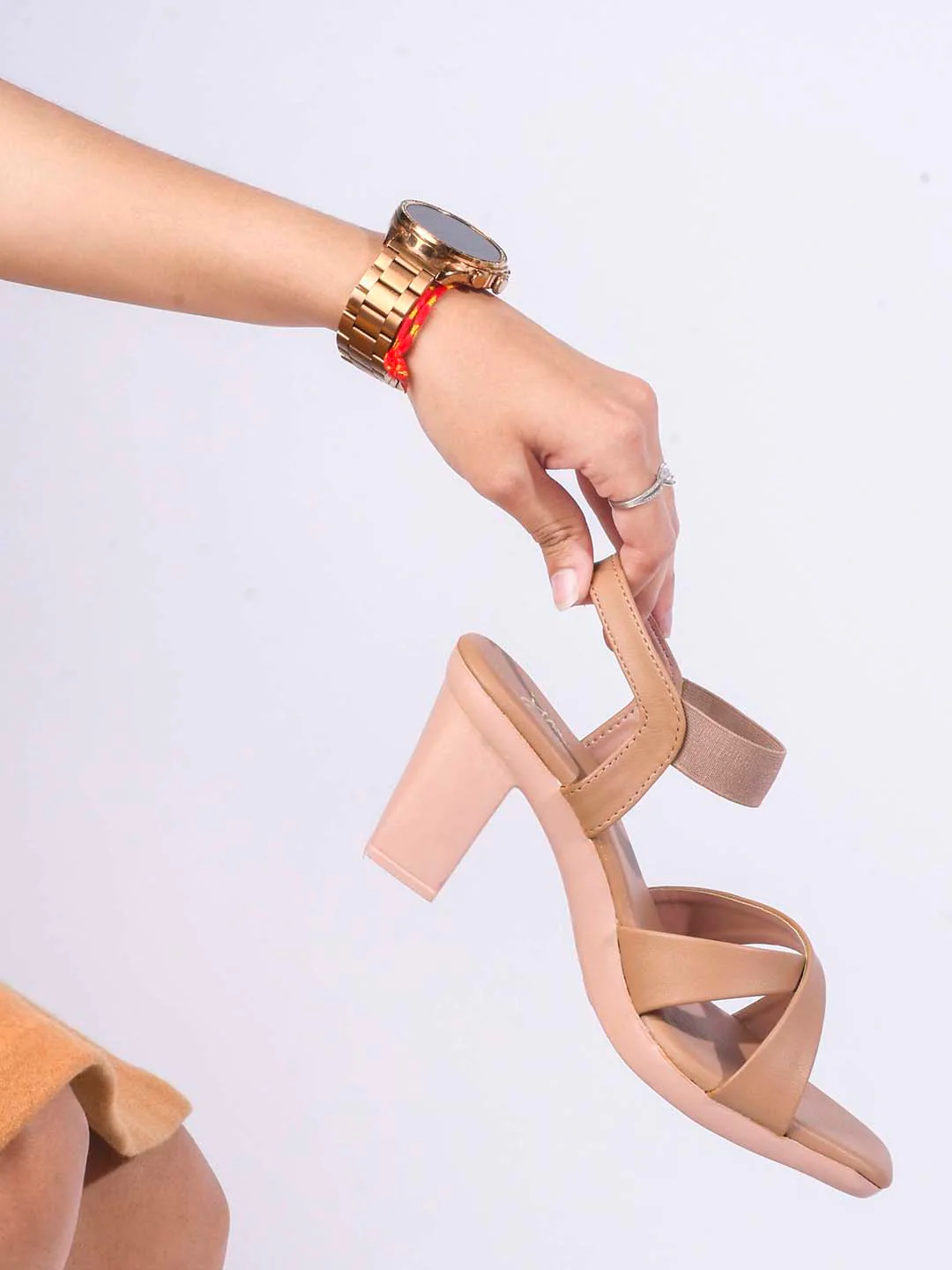 Jm Looks Women's Multi-Strap Sculpted Heel Sandals - Image 20