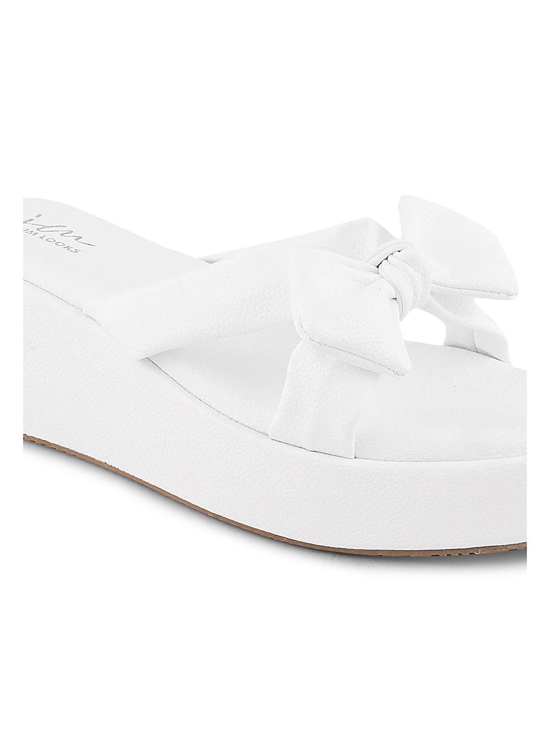 Jm Looks Chic Bow Platform Slides for Women & Girls - Image 24