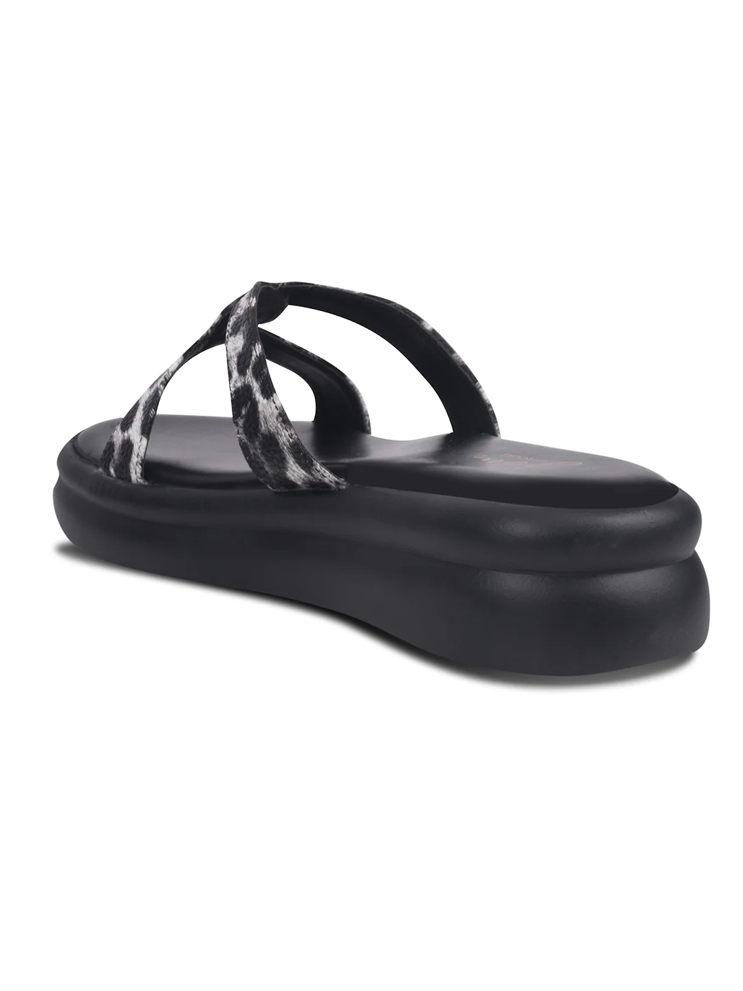 JM Looks Criss-Cross Leopard Print Platform Slide Sandals - Image 12