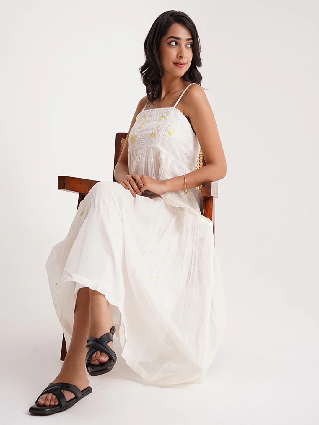 Cross Strap Flat Slides - Image 11