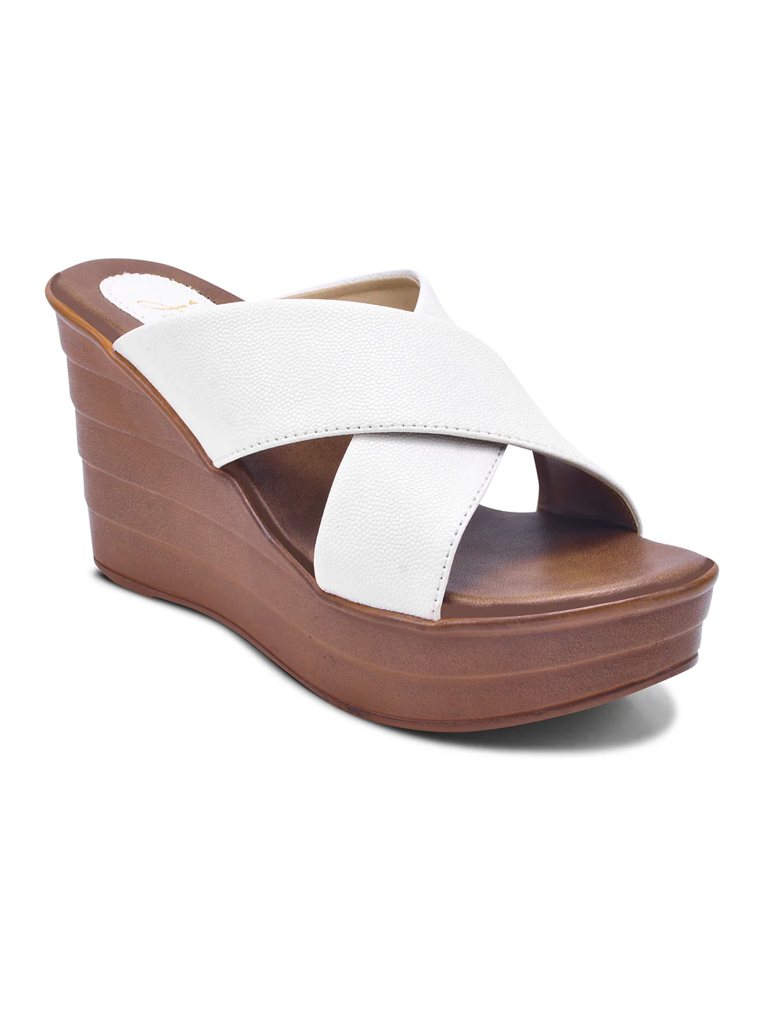 Cross-Strap Platform Wedge Slides - Image 18
