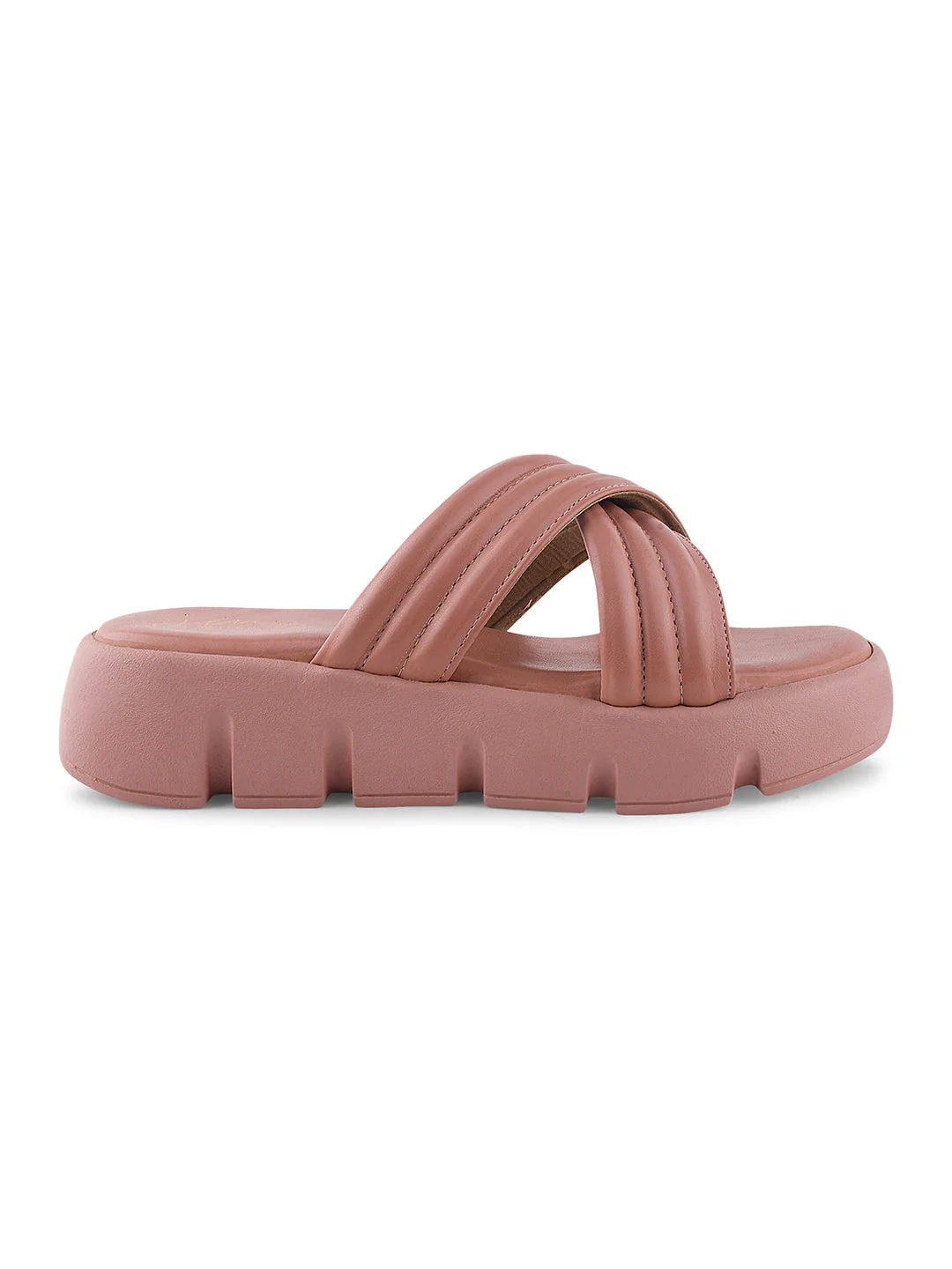 Jm Looks Padded Strap Platform Slides - Image 12