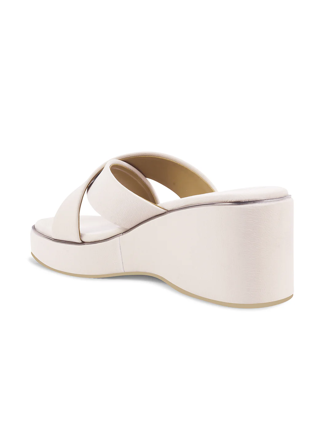 Cross-Strap Wedge Slides with Cushioned Sole - Image 12
