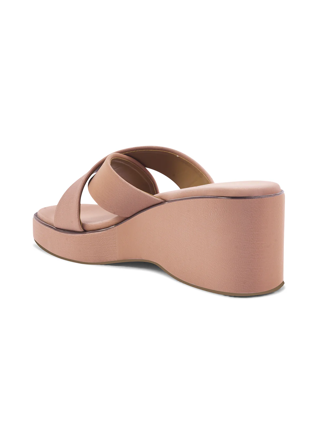 Cross-Strap Wedge Slides with Cushioned Sole - Image 18