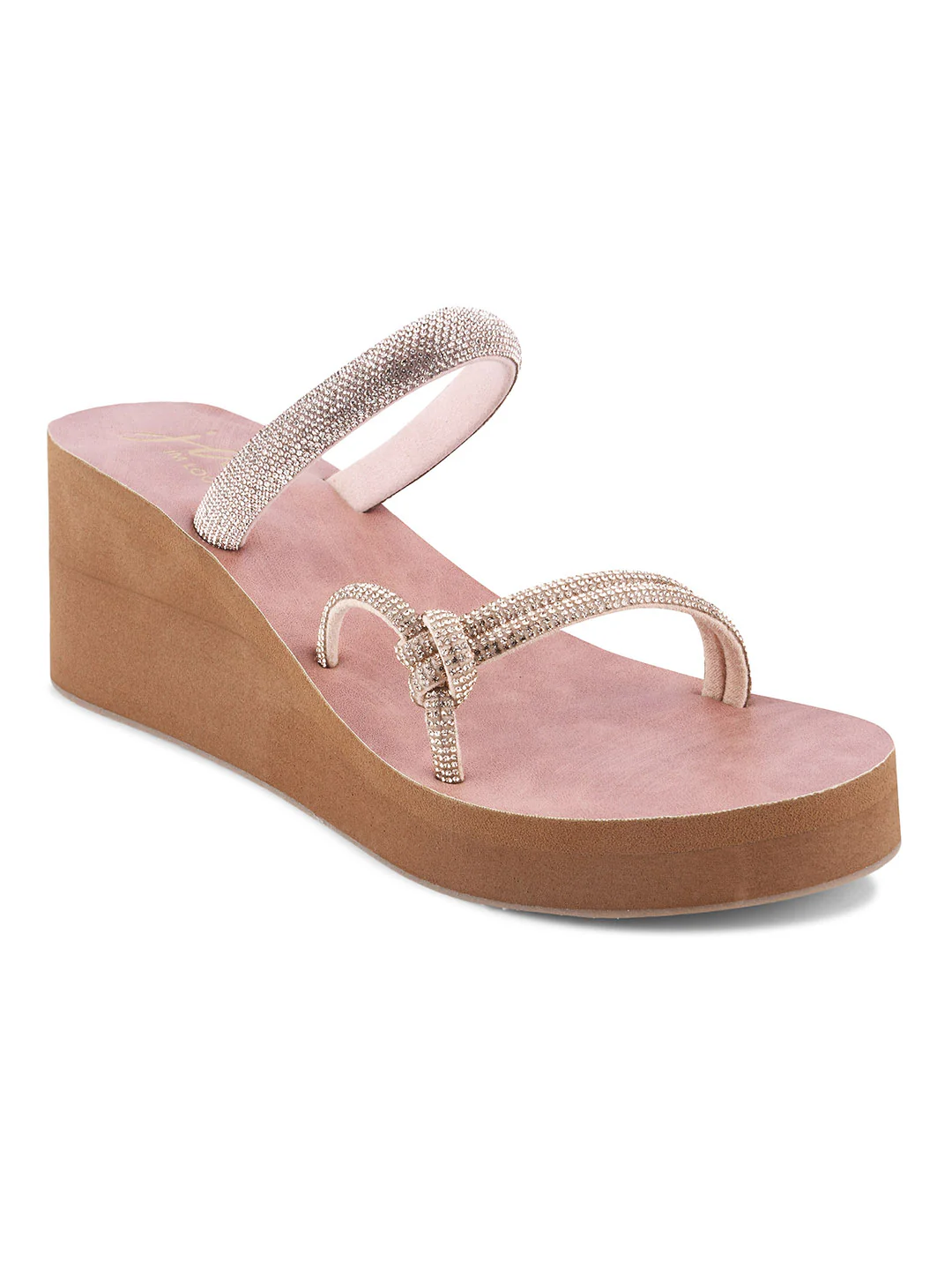 JM Looks Crystal Strap Wedge Sandals - Image 18