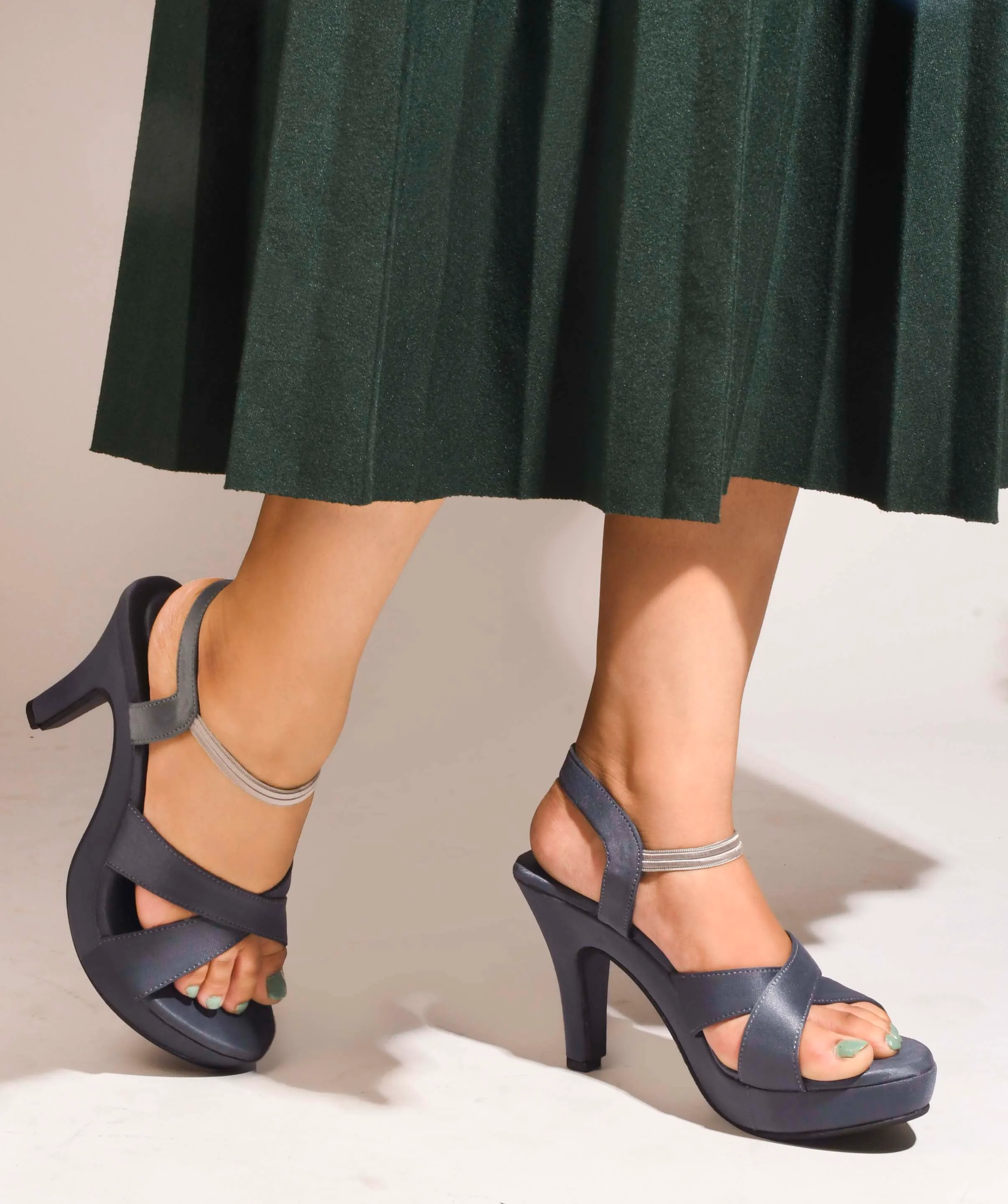 Jm Looks Women's Crisscross Platform Heels - Image 16