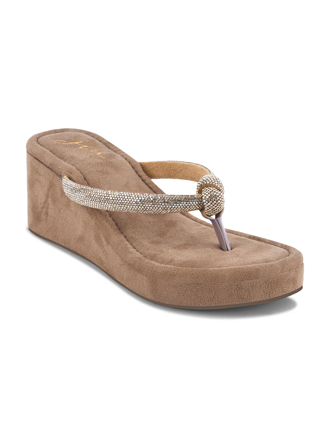 Designer Bling Wedge Sandals - Image 12