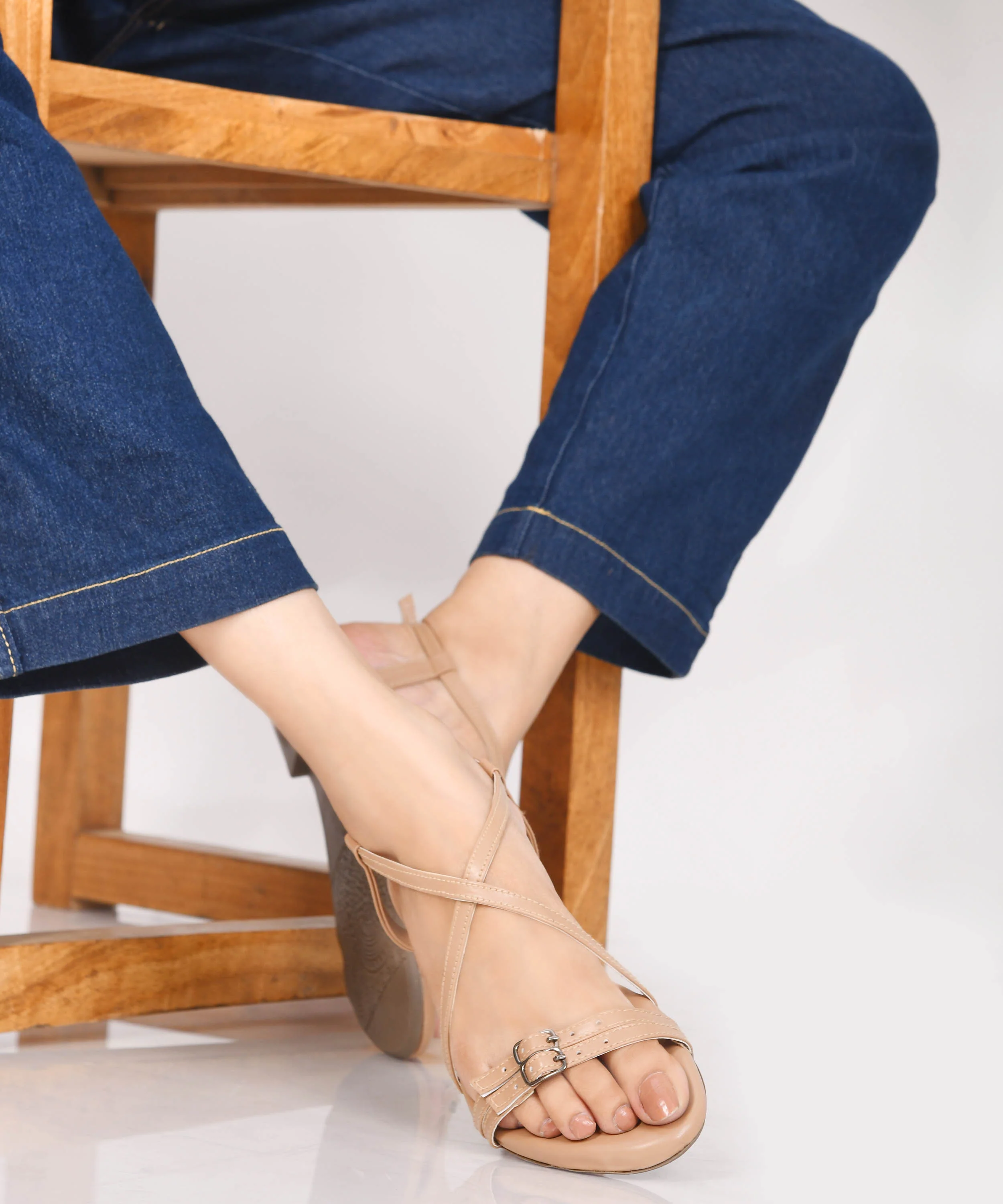 Double Strap Ankle Sandals - Image 3