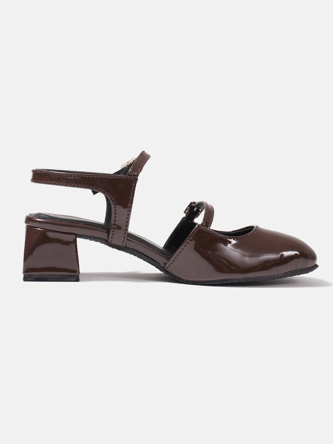 Jm Looks Patent Mary Jane Block Heels - Image 18